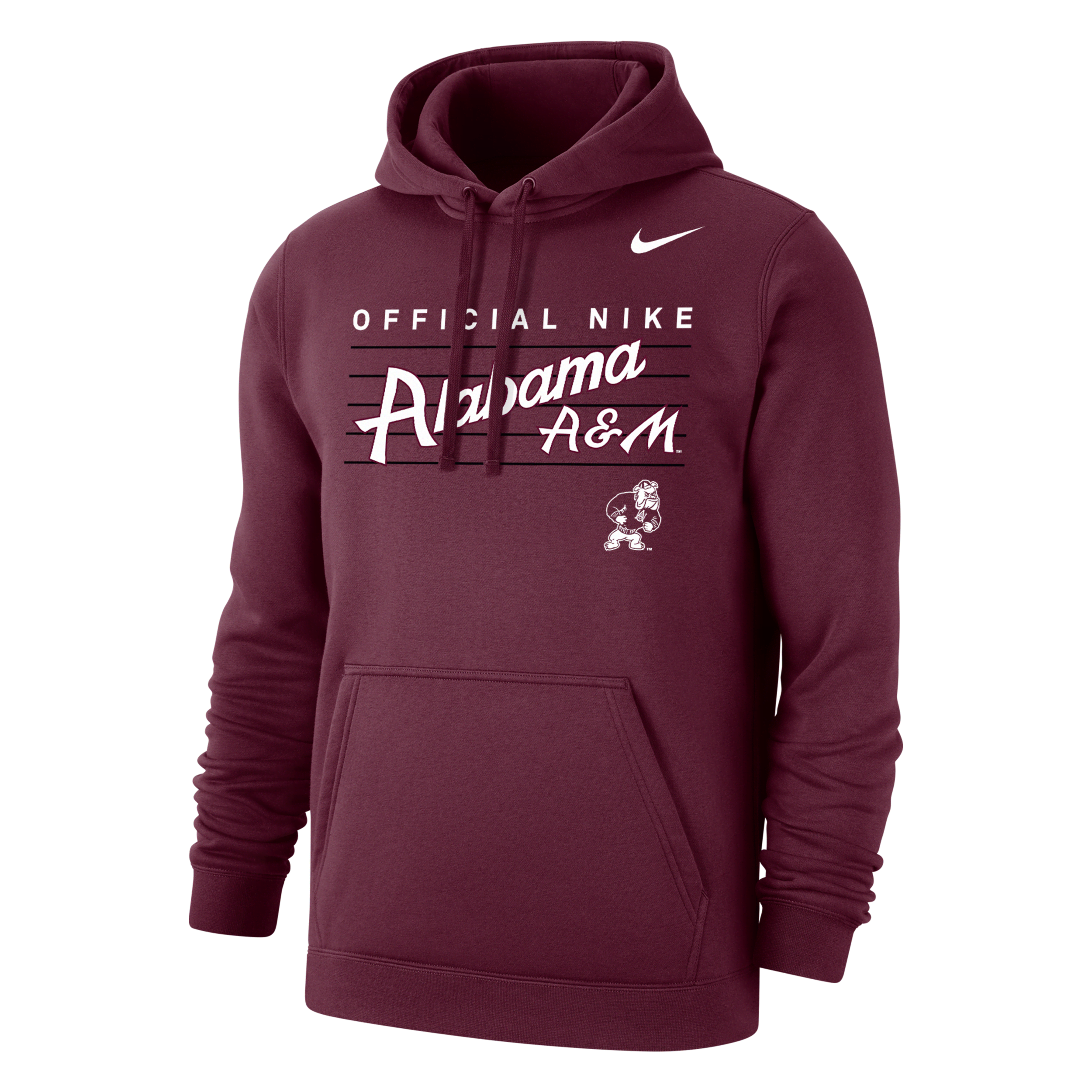 Nike Men's College Club Fleece (alabama A&m) Hoodie In Red