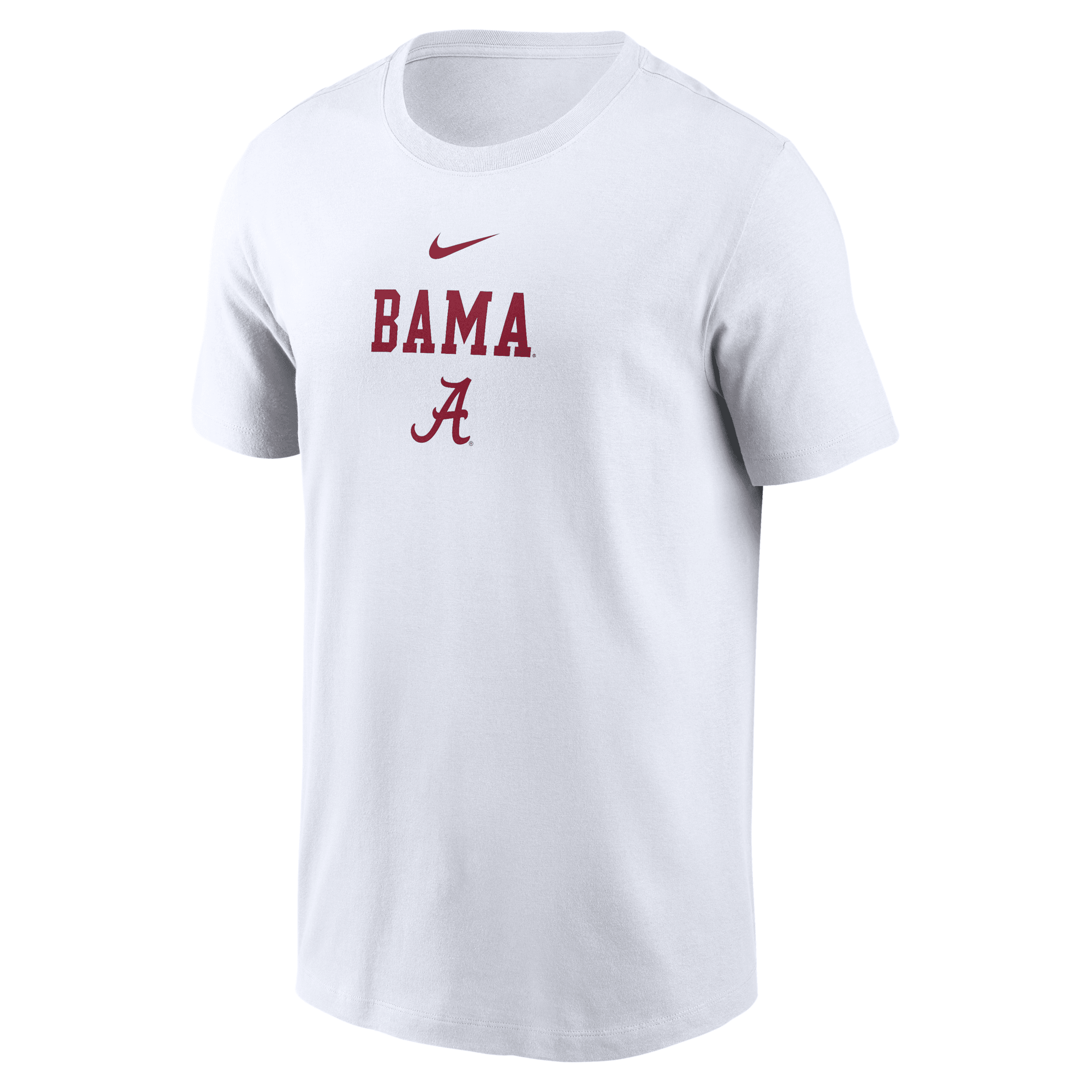 Nike Alabama 2-hit Stacked  Men's College T-shirt In White