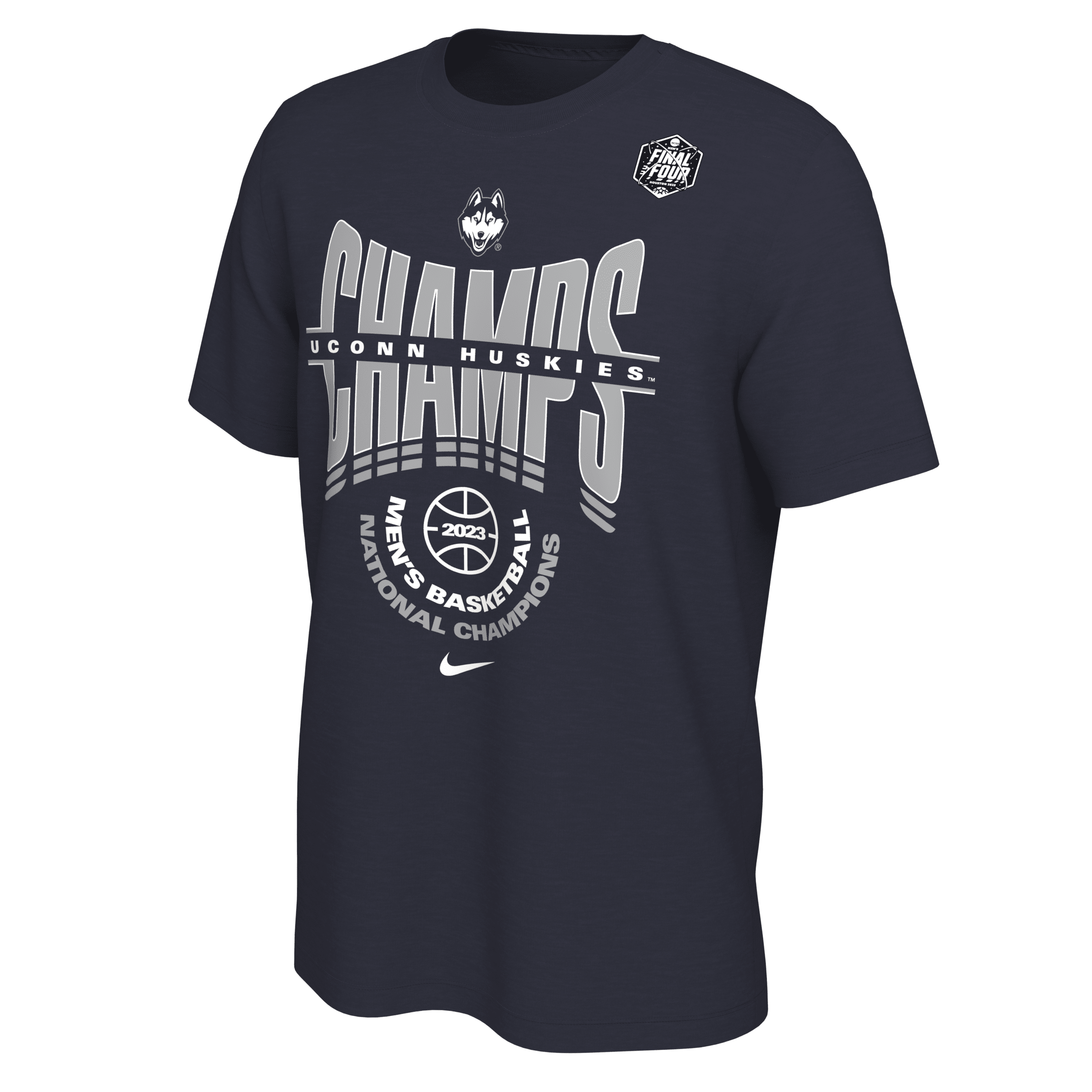 Nike Uconn  Men's College National Champs T-shirt In Blue