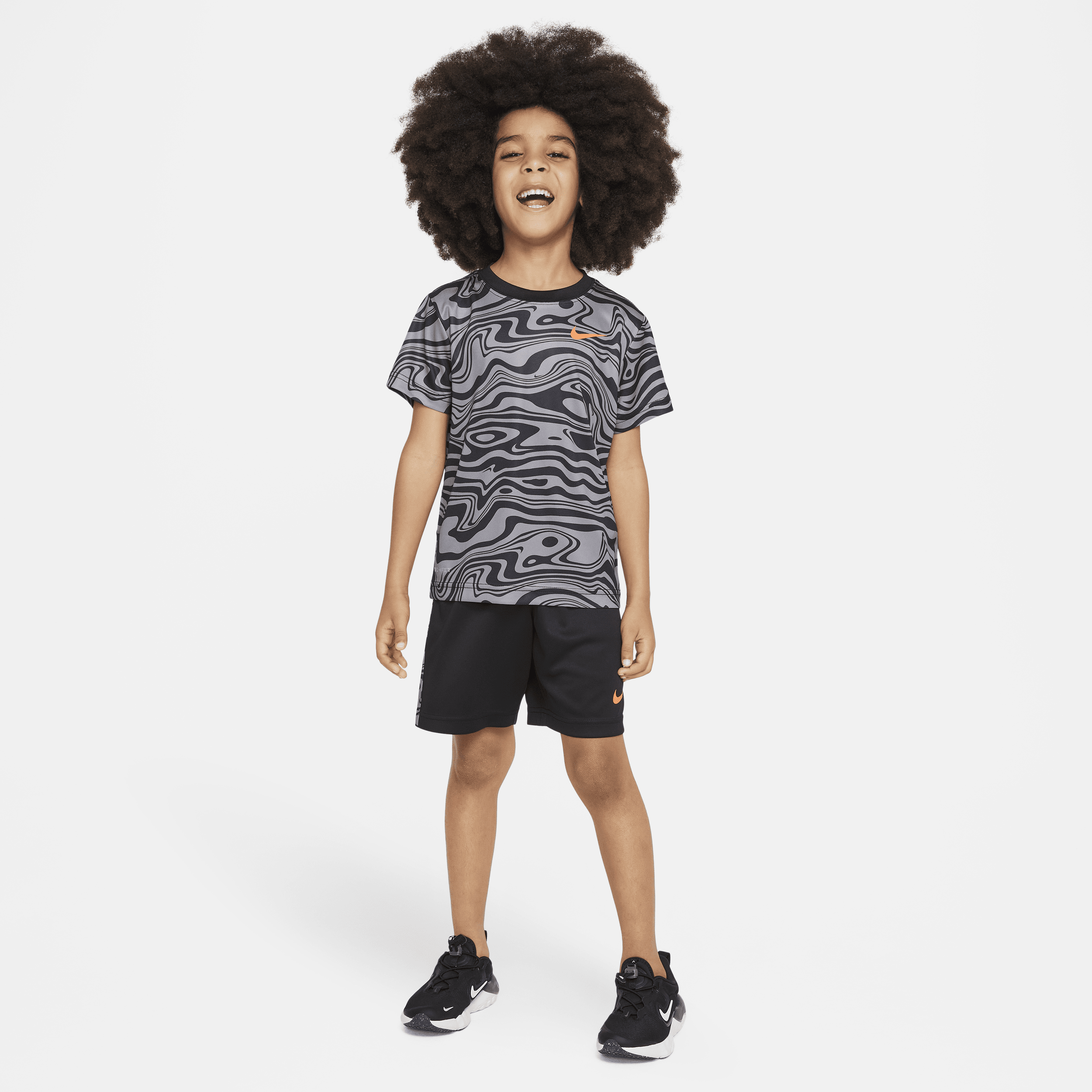 Nike Sportswear Paint Your Future Dri-fit Little Kids' Shorts Set In Black