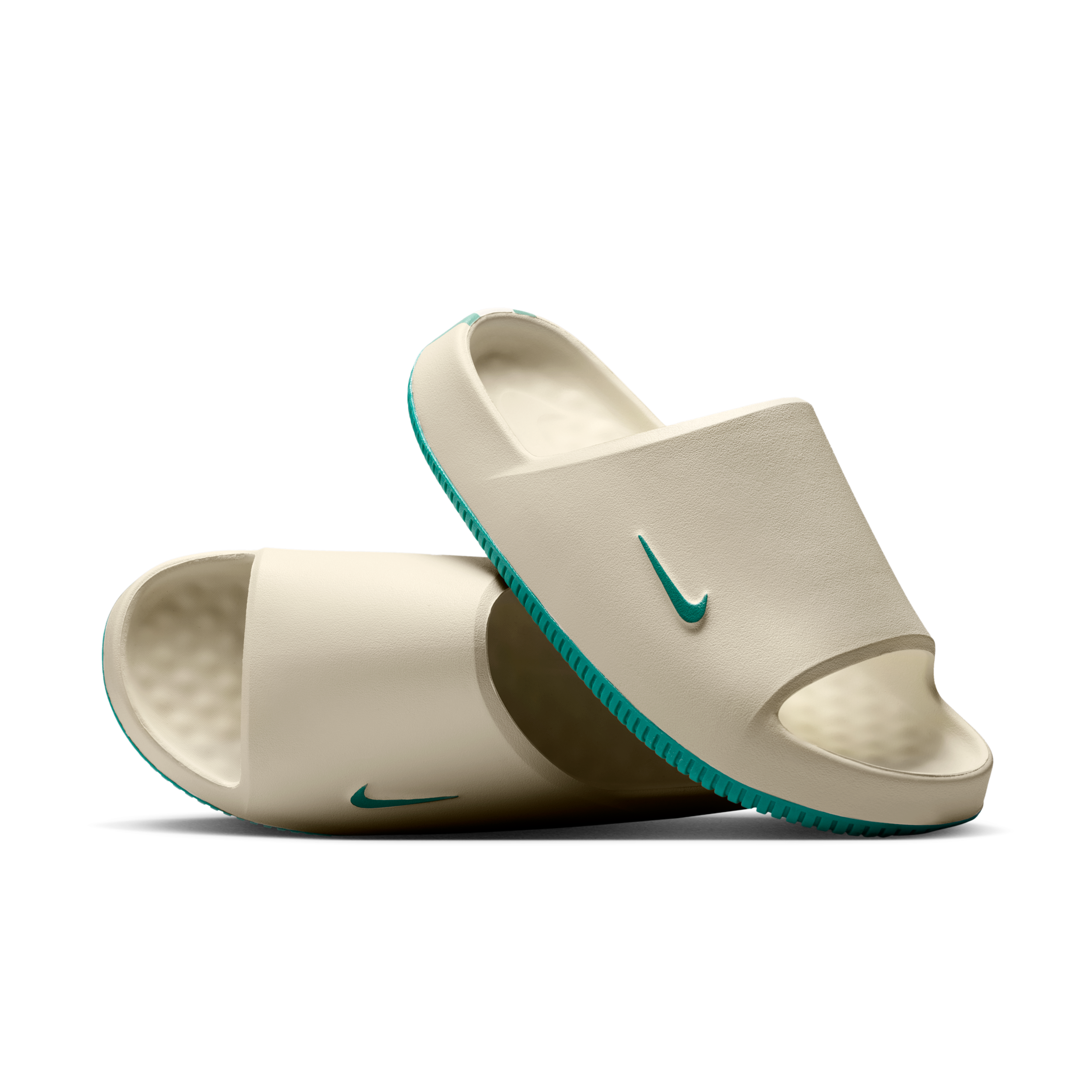 Nike Men's Calm (Miami Dolphins) NFL Slides in White | IM7335-100