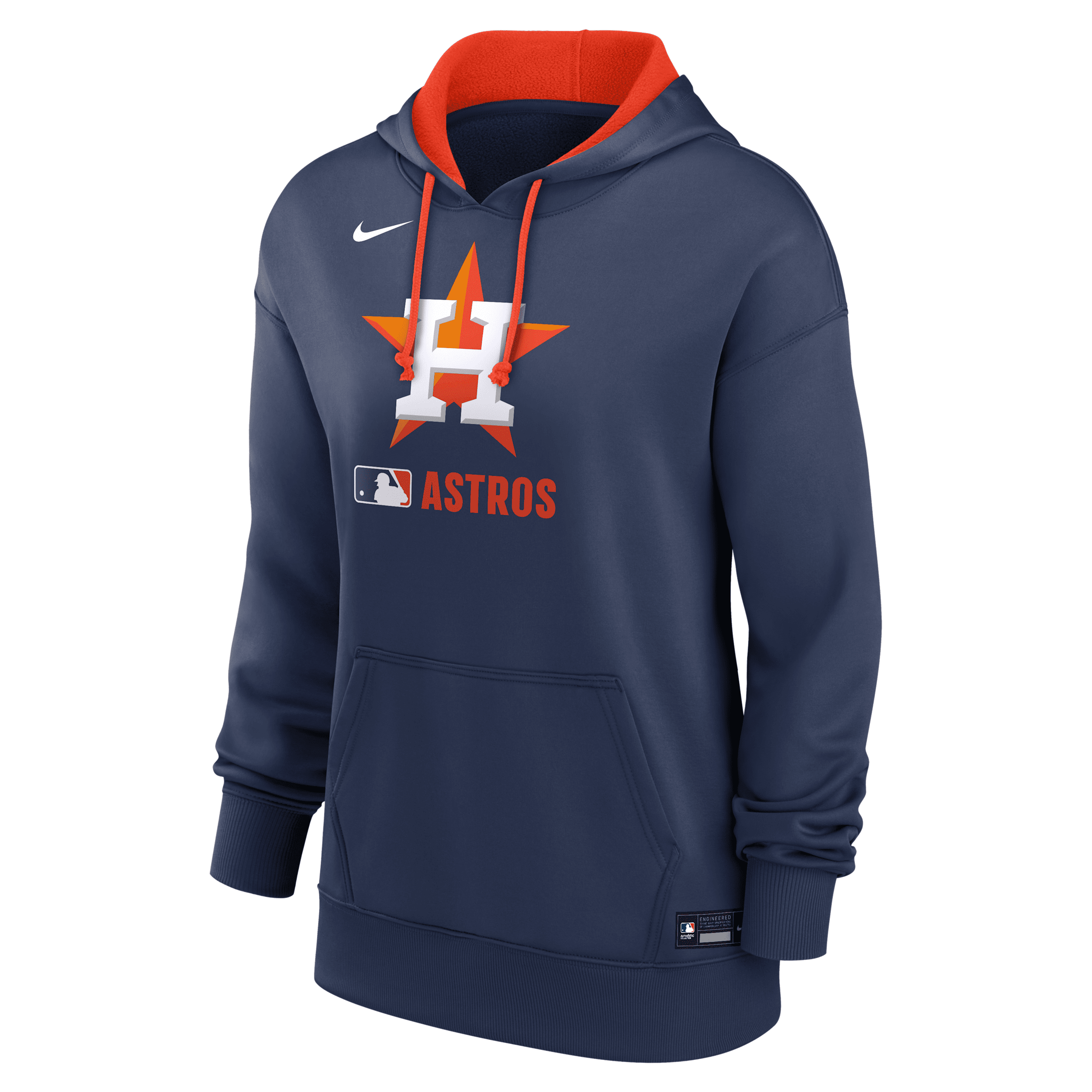 Nike Women's Houston Astros Authentic Collection Therma Mlb Pullover Hoodie In Blue