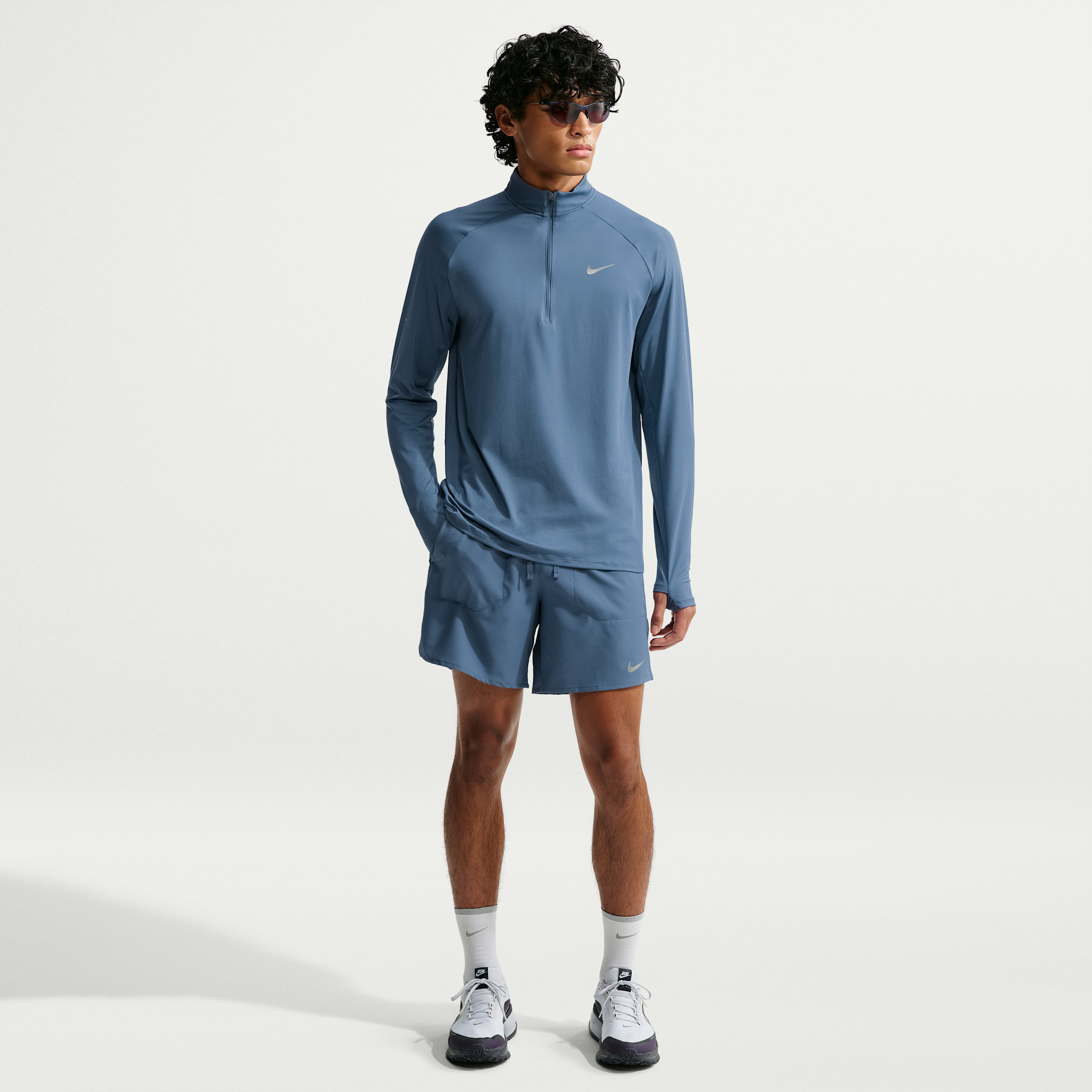 Nike Men's Stride Dri-FIT 7" Brief-Lined Running Shorts in Blue | IF2046-438