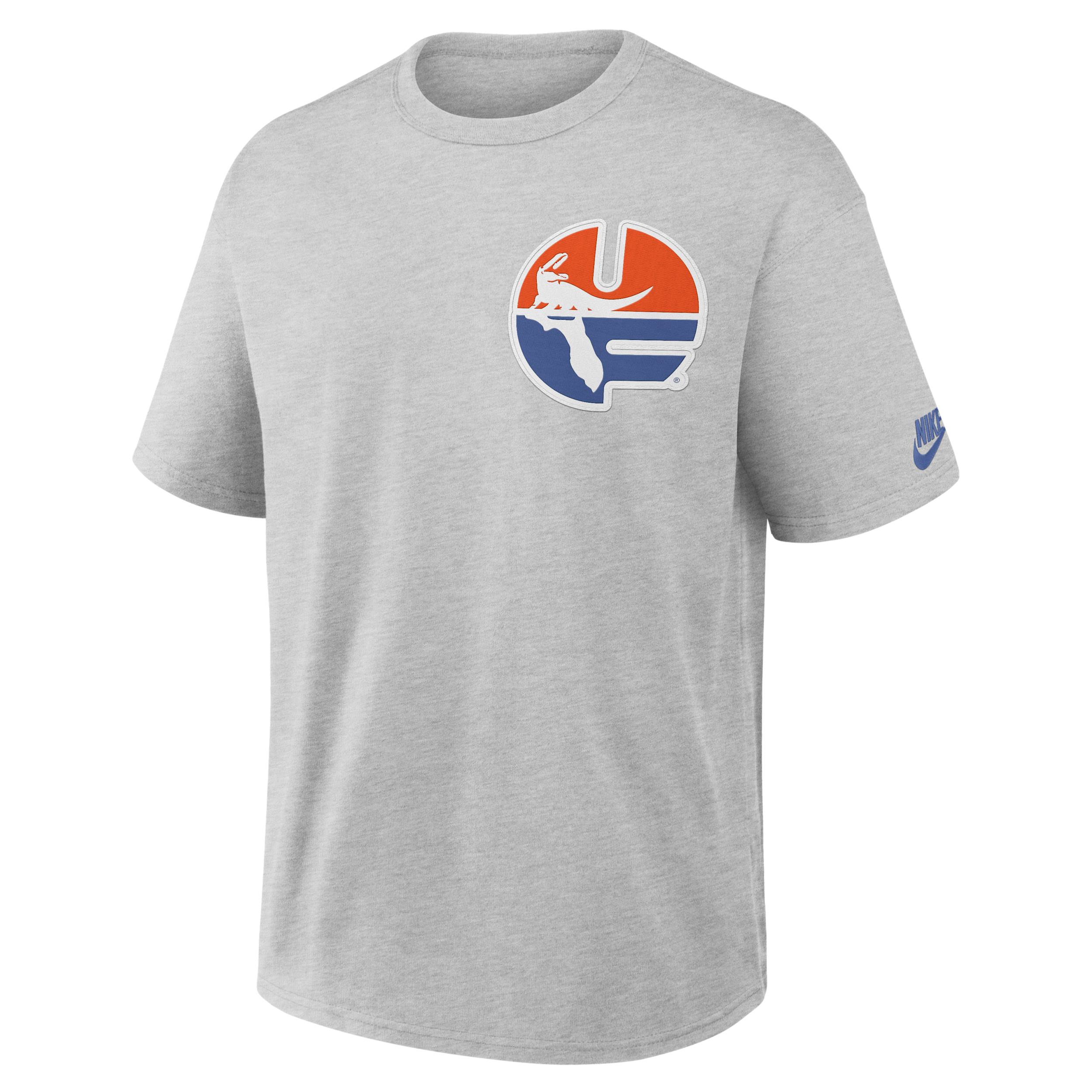 Nike Men's Florida Gators Florida Legacy Max90 Dropped-Shoulder T-Shirt - Heather Gray