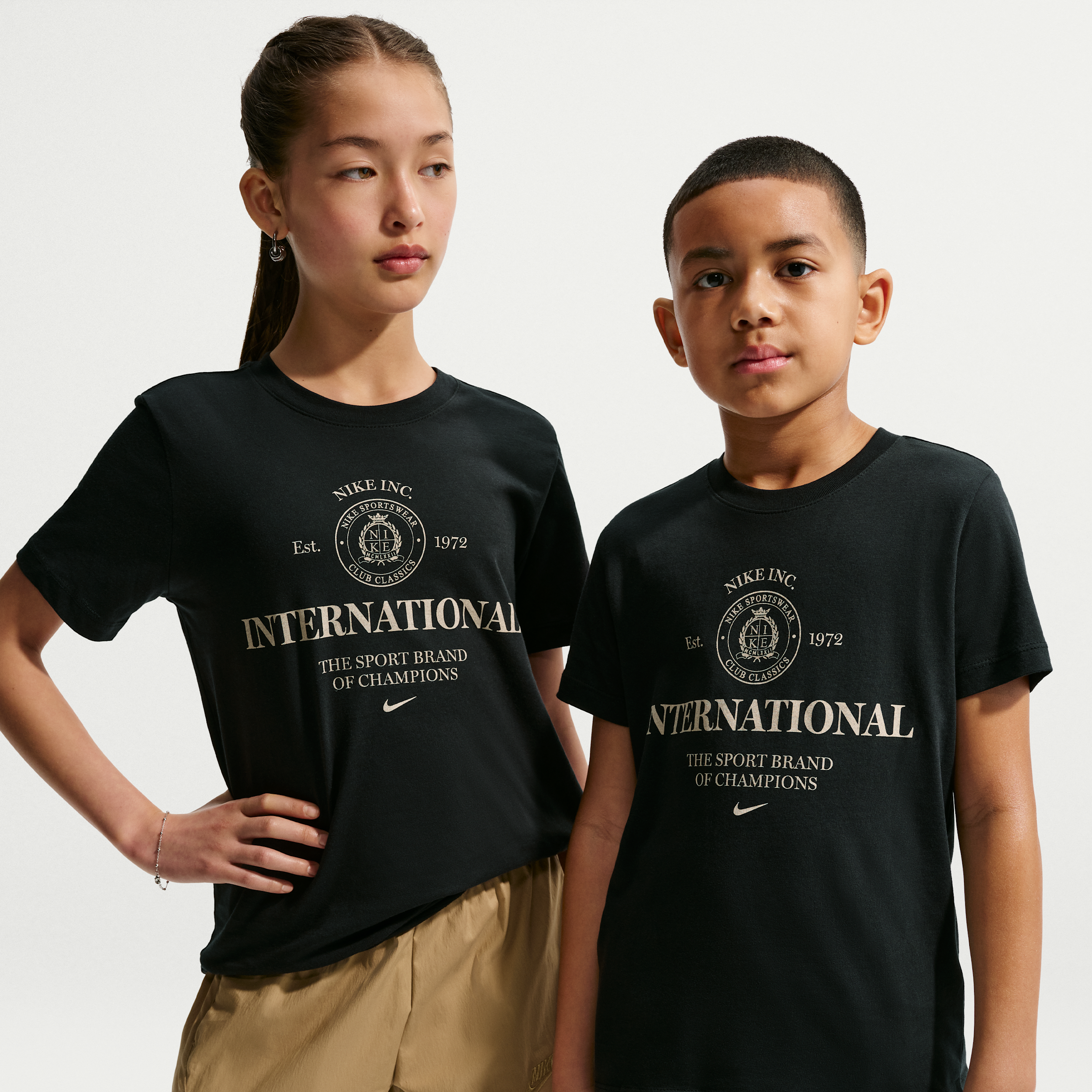 Nike Sportswear Big Kids' T-Shirt in Black | IV5327-010
