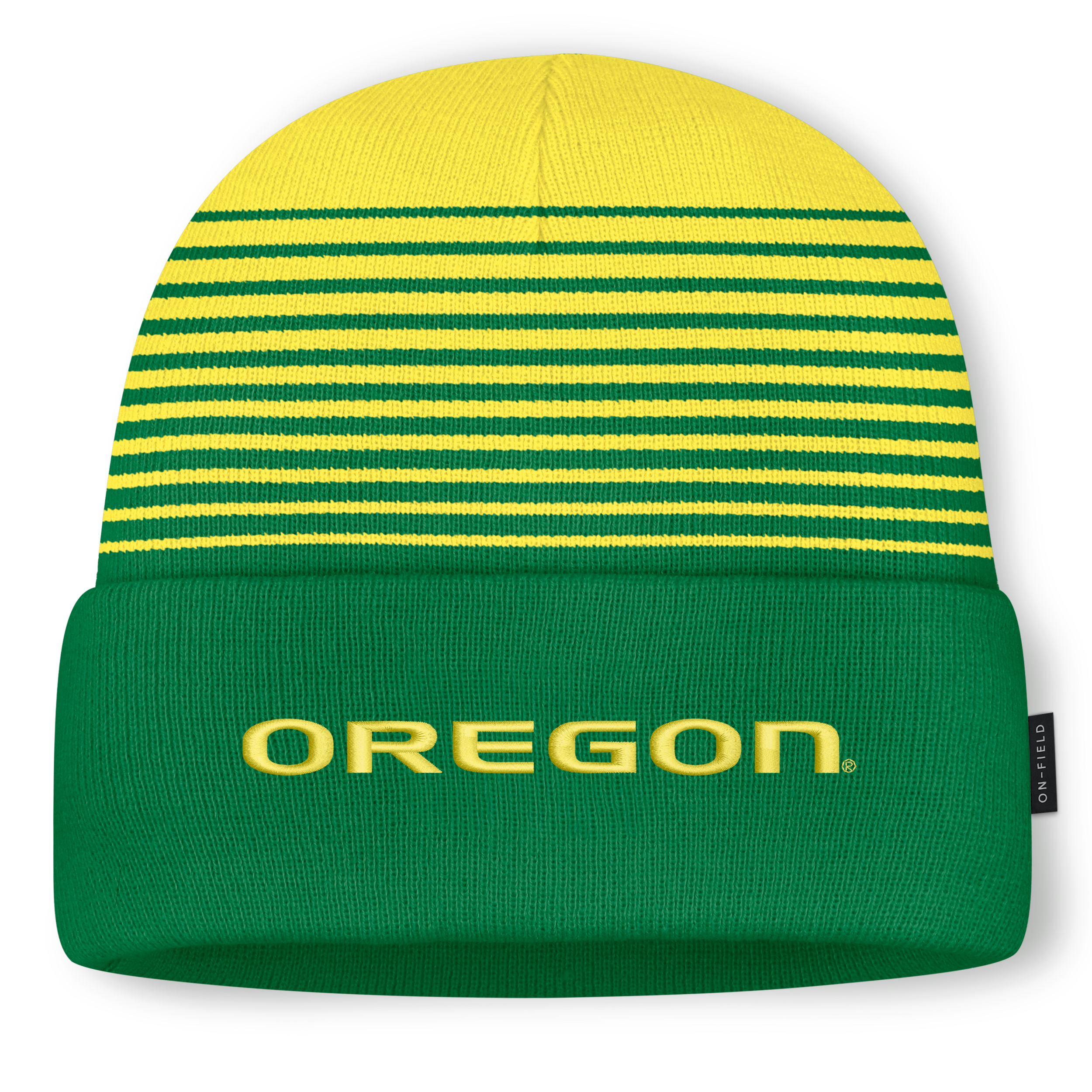 Men's and Women's Nike Green/Yellow Oregon Ducks On-Field Utility Knit Hat - Green, Yellow