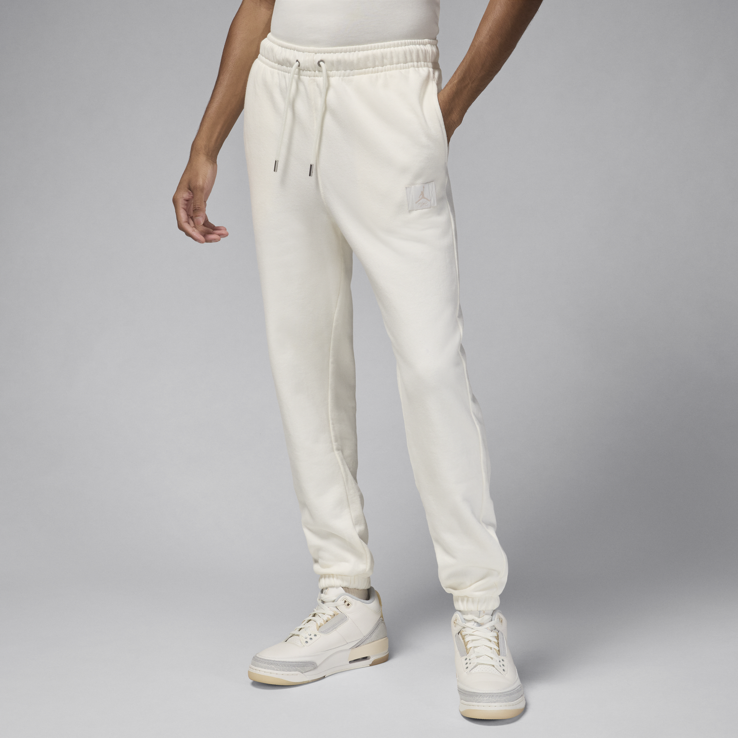 Jordan Men's Flight Fleece Pants In White