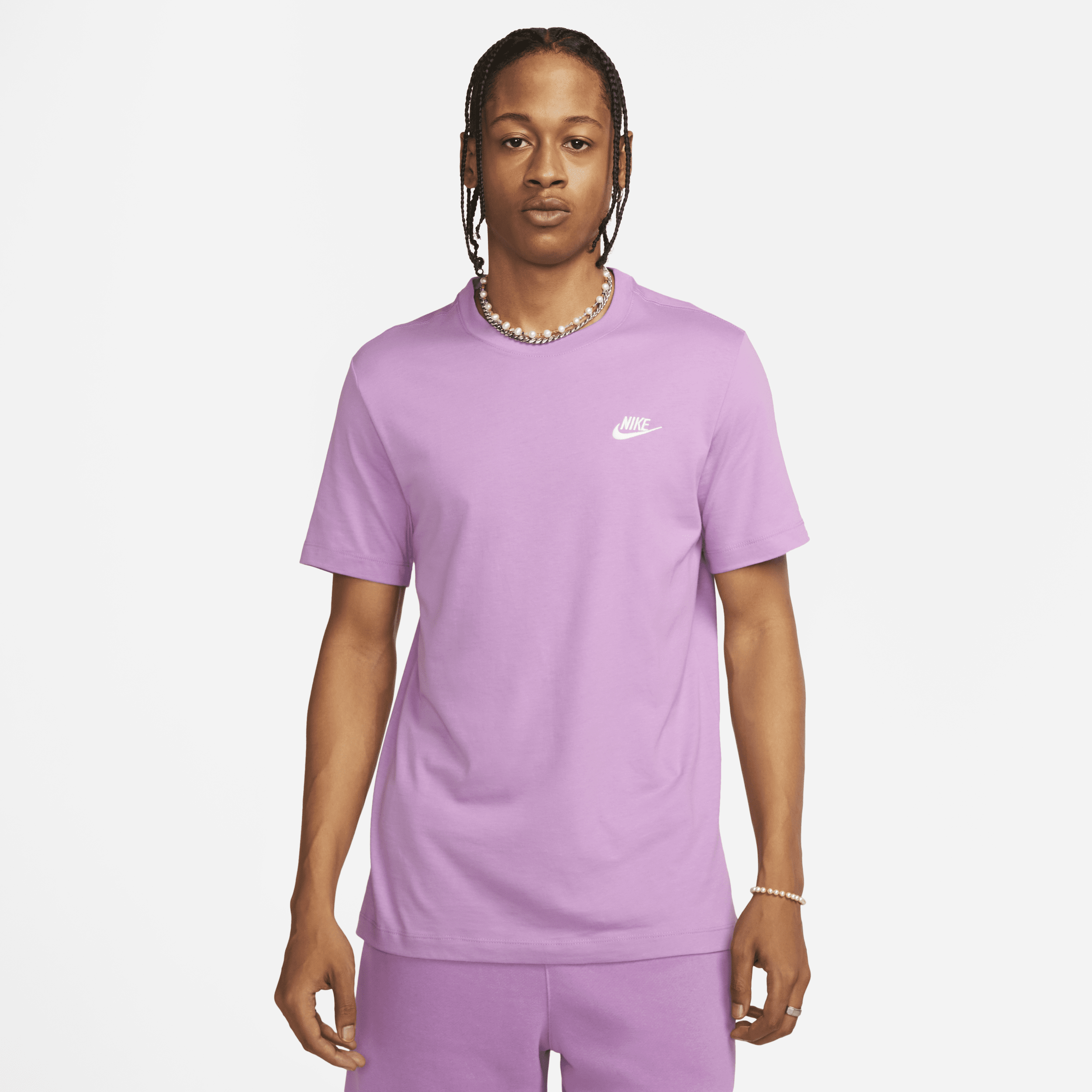 Nike Men's  Sportswear Club T-shirt In Purple