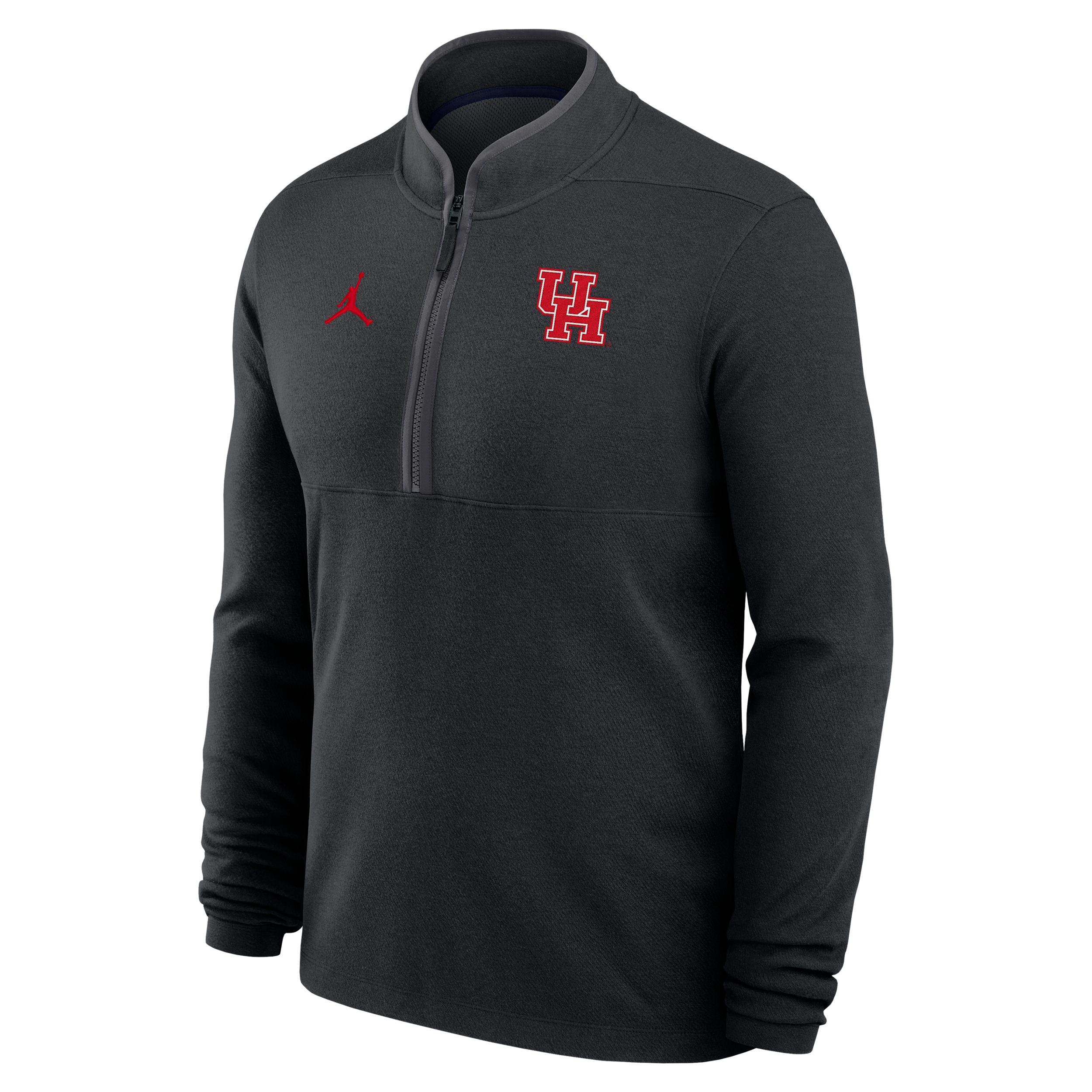 Nike Men's Houston Cougars Victory Jordan Brand Quarter-Zip Top in Black | M53454E169UNHO-BLK
