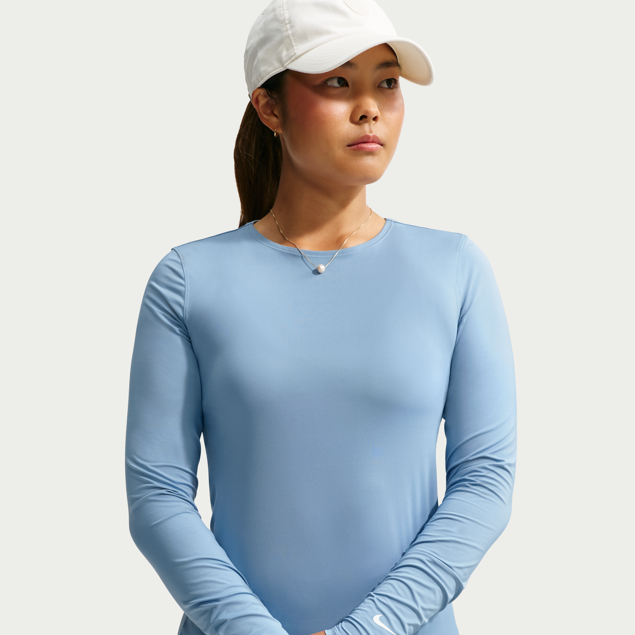 Nike Women's Golf Club Dri-FIT UV Long-Sleeve Golf Top in Blue | IH4204-486