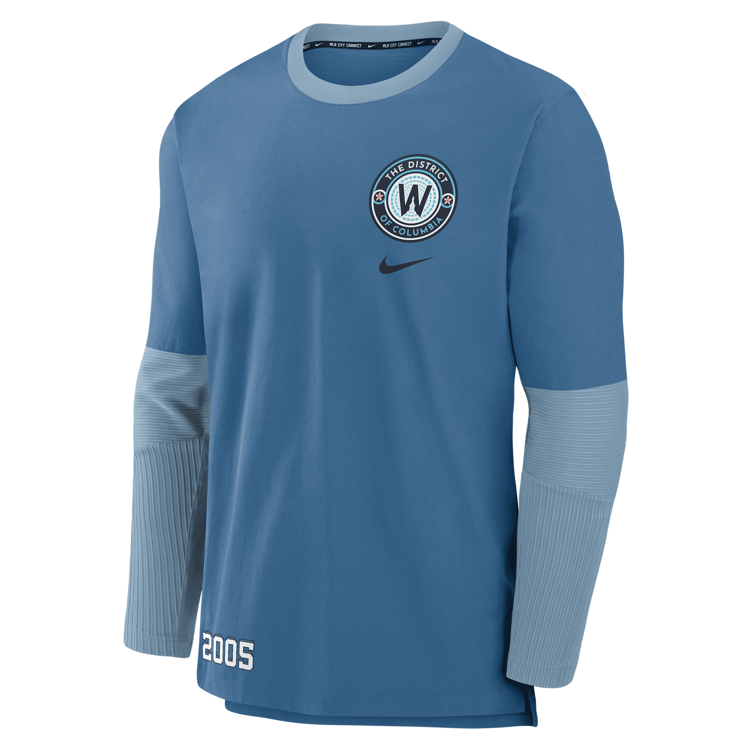 Nike Blue Washington Nationals 2025 City Connect Authentic Collection Performance Player Sweatshirt In Blue