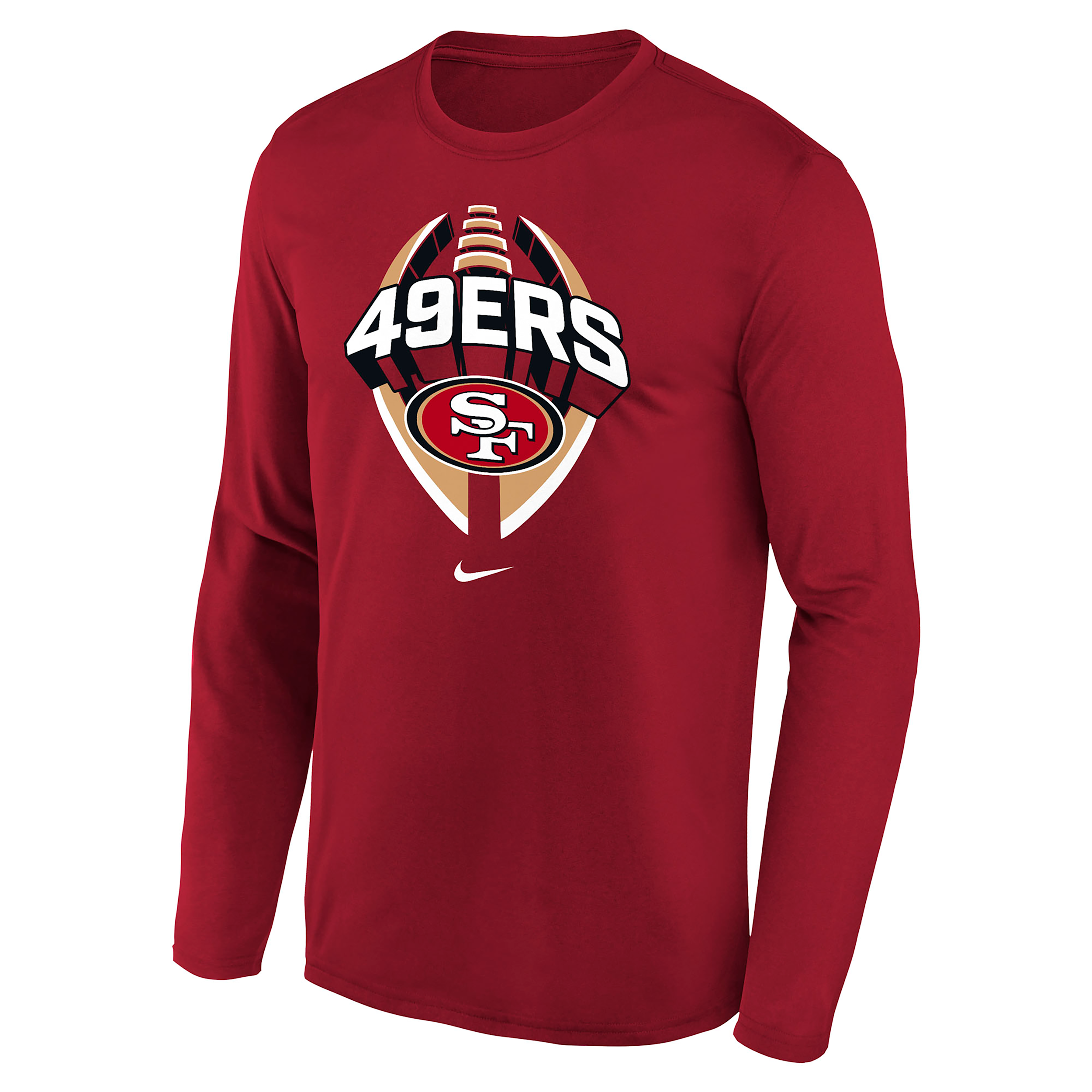 Nike San Francisco 49ers Legend Icon Big Kids'  Dri-fit Nfl Long-sleeve T-shirt In Red