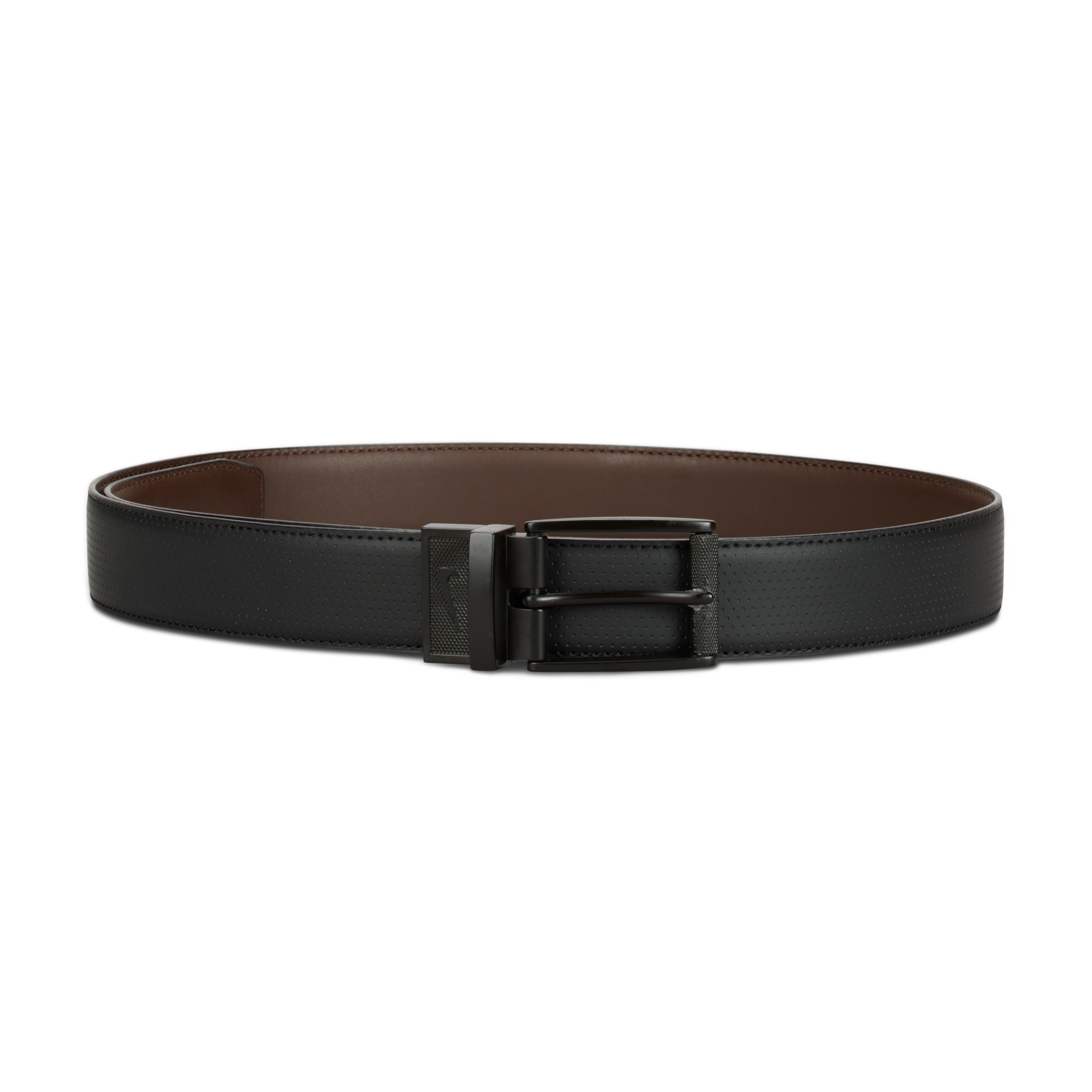 Nike Golf Pebble Grain Reversible 'Swoosh' Shank Belt
