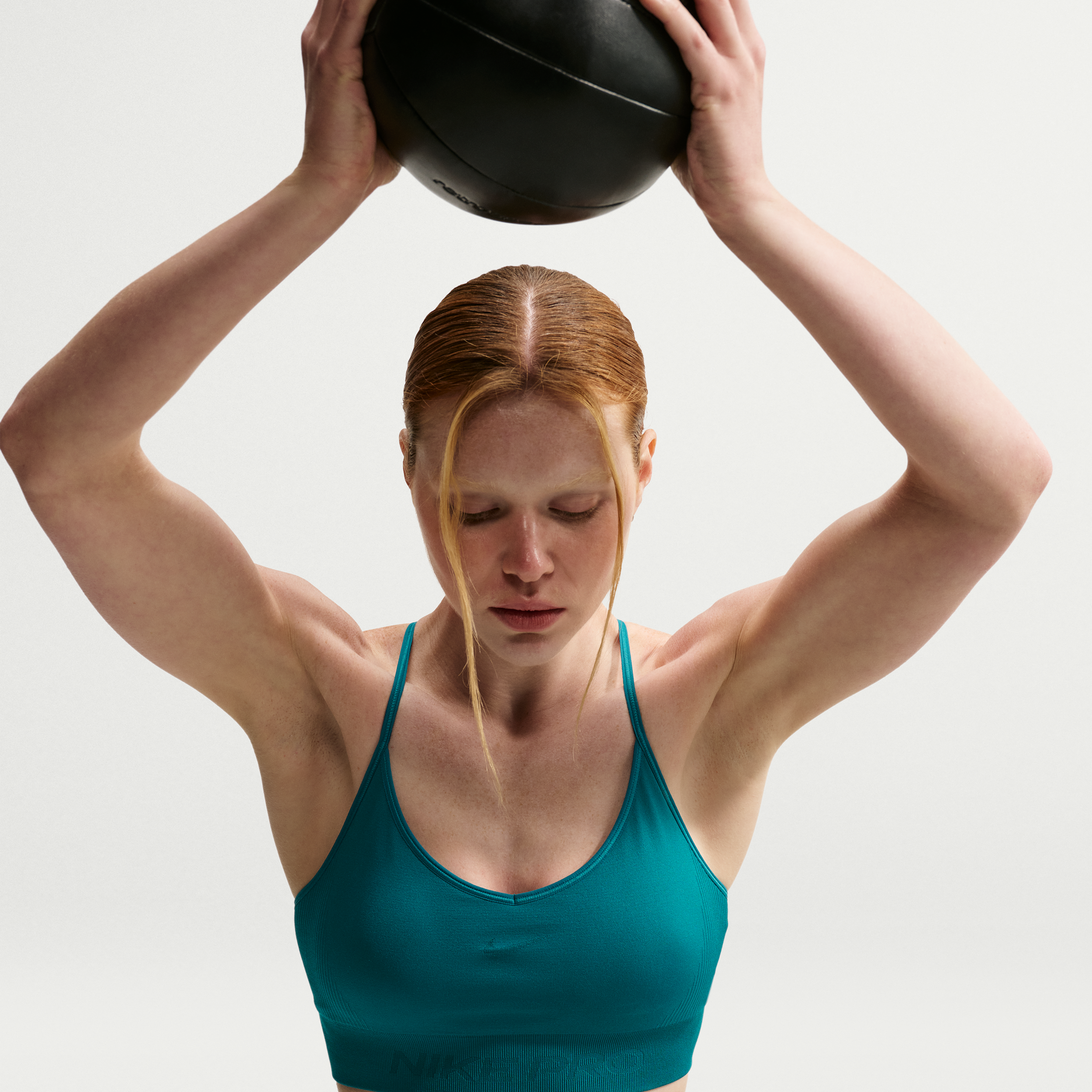 Women's Nike Pro Seamless Light-Support Padded Sports Bra in Blue | IB9843-372