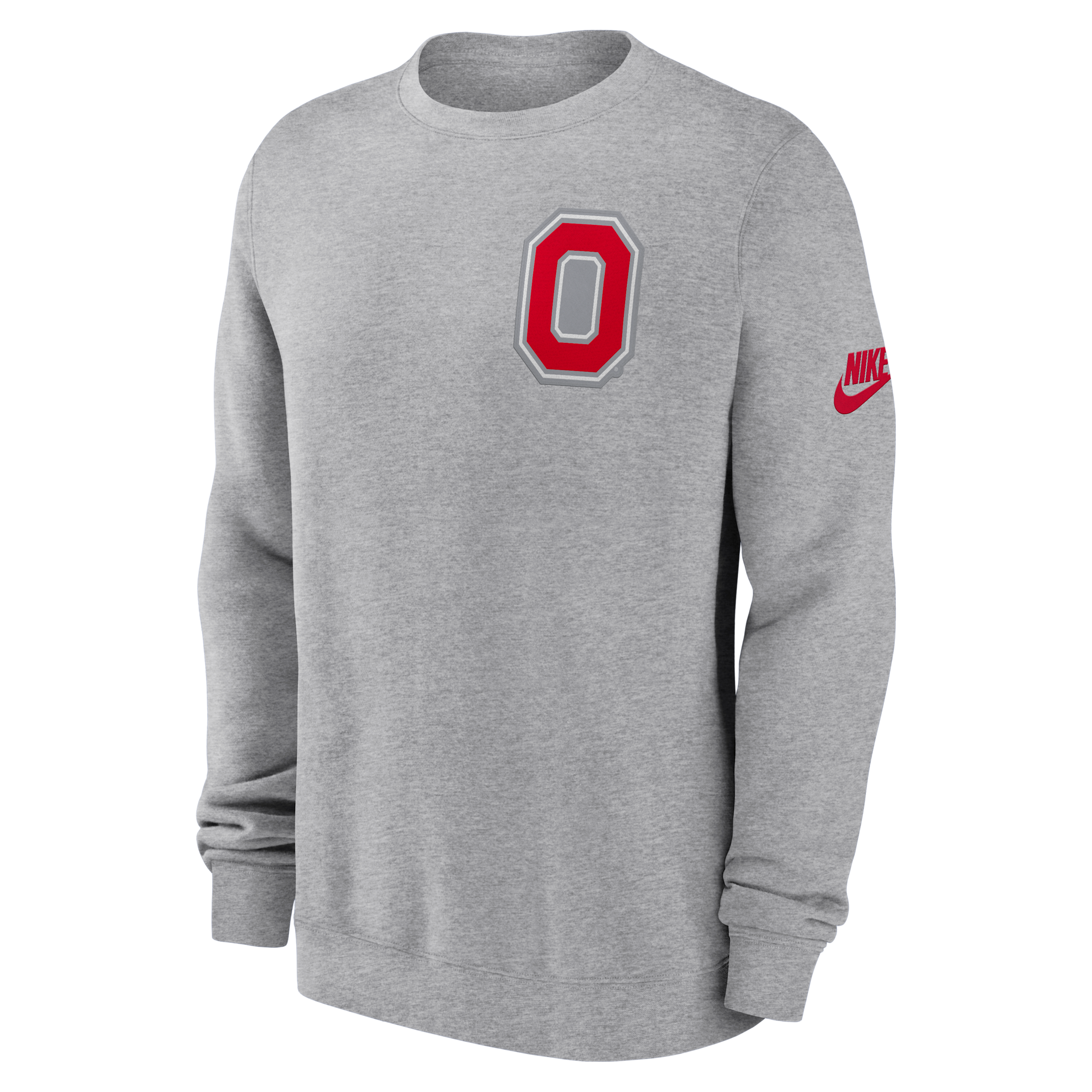 Nike Men's Heather Gray Ohio State Buckeyes Legacy Sweatshirt - Heather Gray