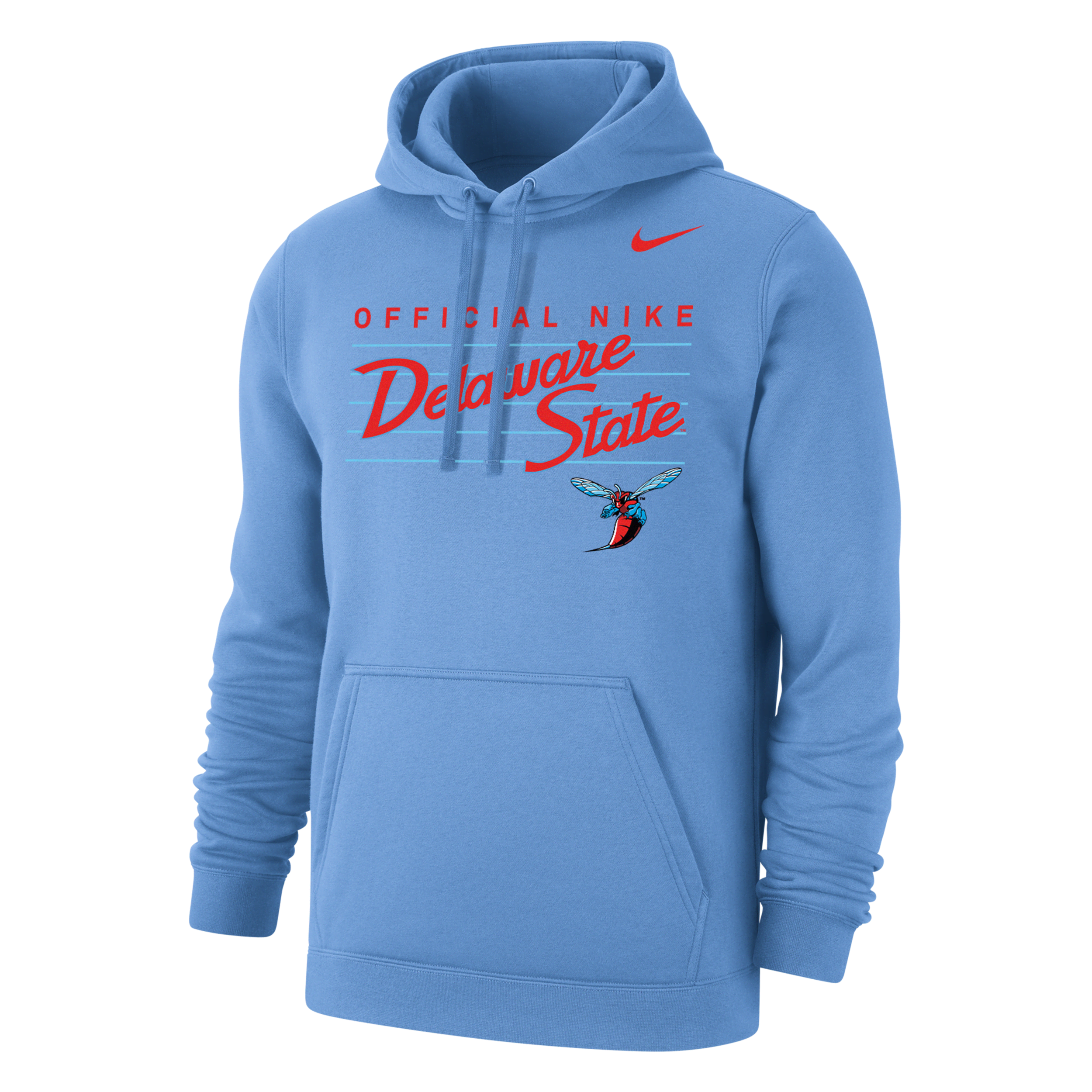 Nike Men's College Club Fleece (delaware State) Hoodie In Blue