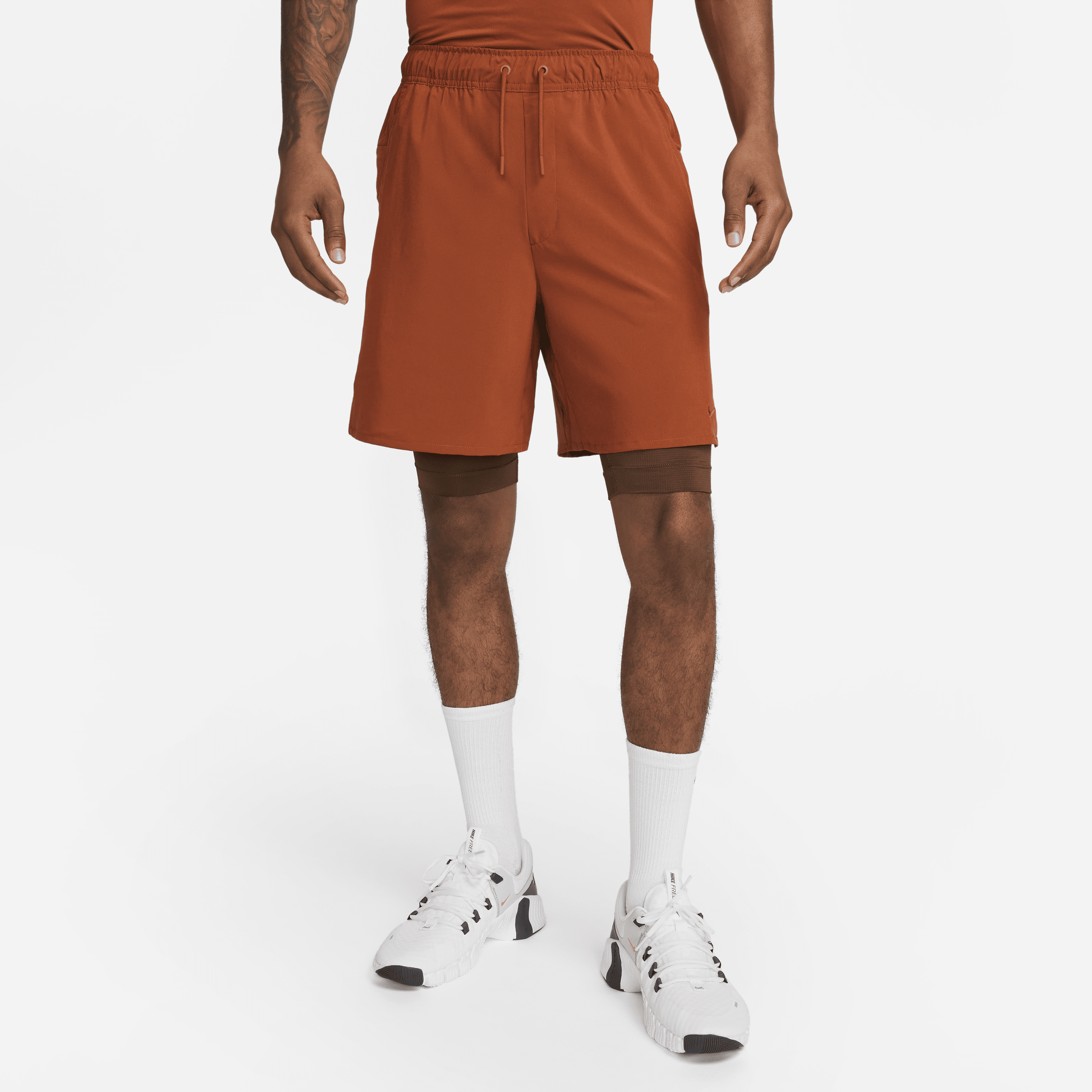 Nike Elite Gym Shorts- Red/Orange