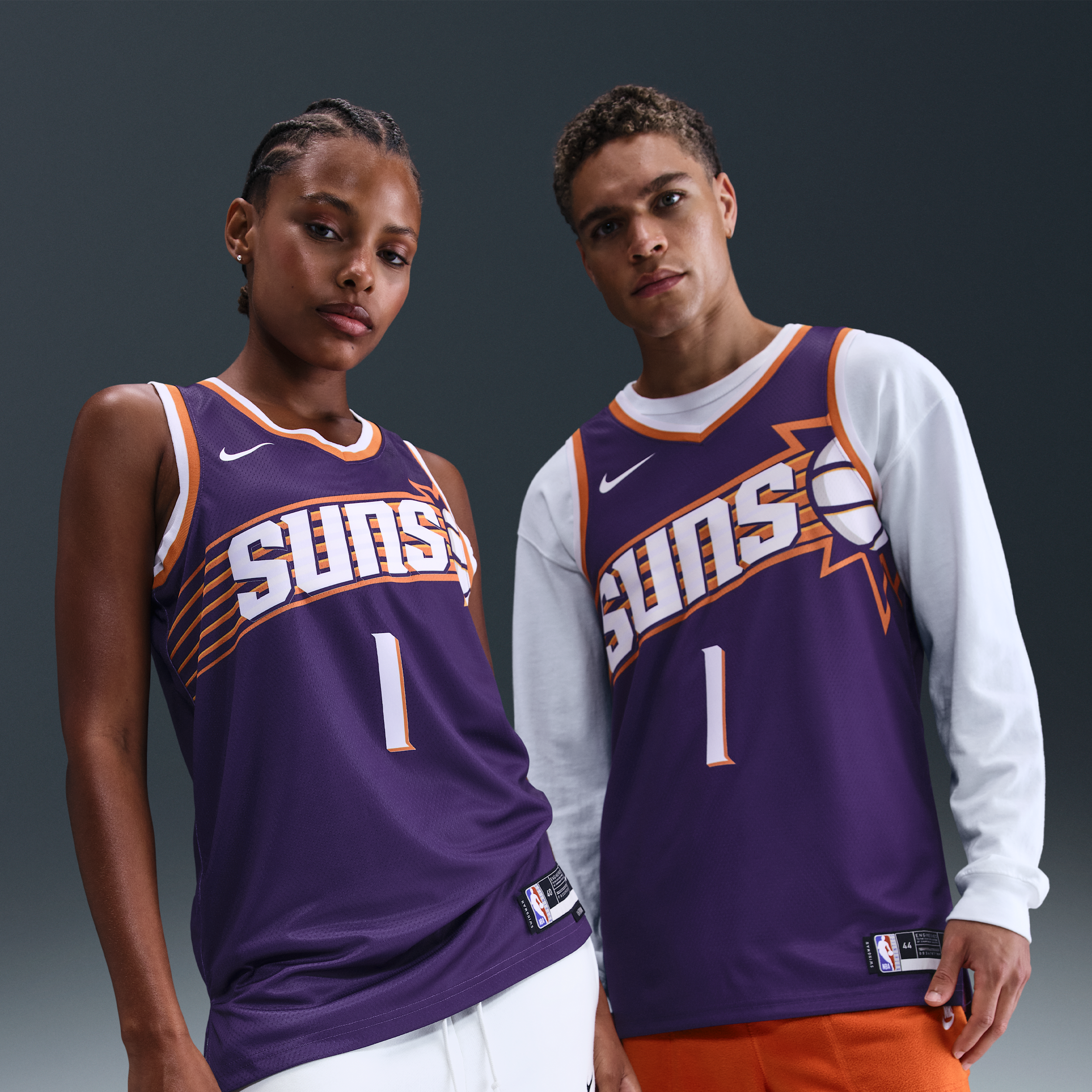 Men's and Women's Nike Devin Booker Purple Phoenix Suns Swingman Jersey - Icon Edition - Purple