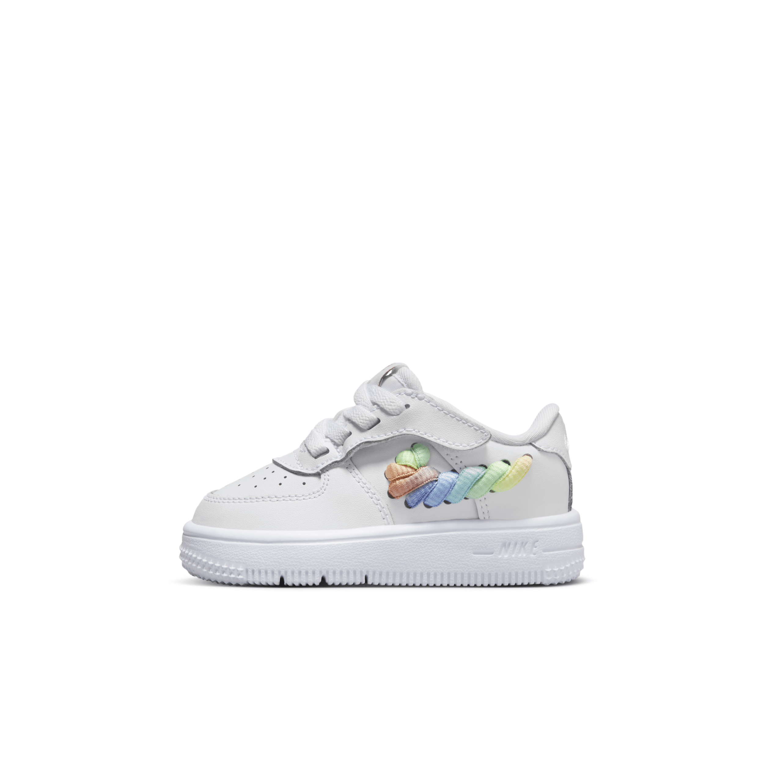 Shop Nike Force 1 Low Lv8 Easyon Baby/toddler Shoes In White
