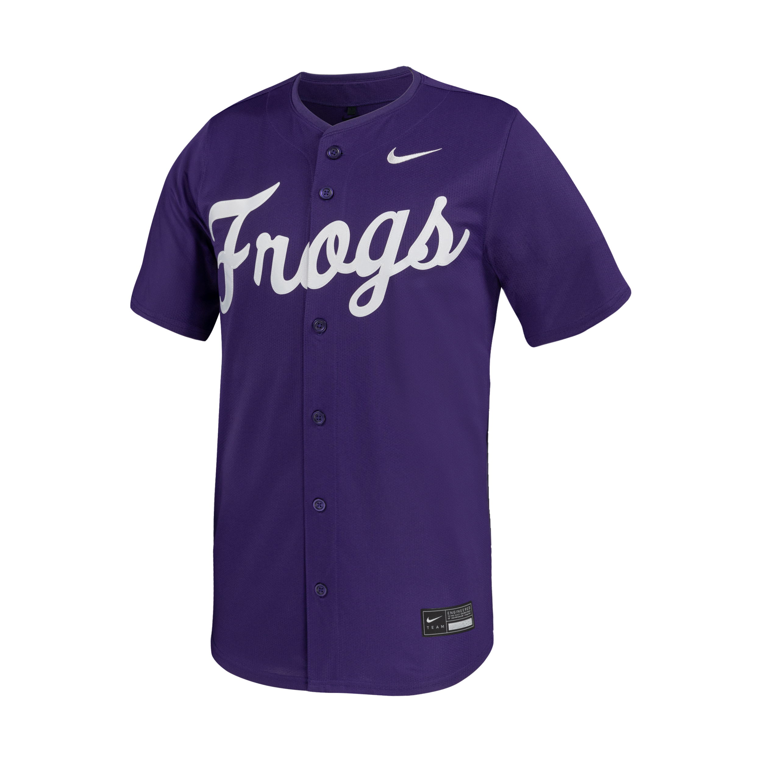 TCU Nike Men's Dri-FIT College Replica Baseball Jersey in Purple | P33621J609TCUN-TCU