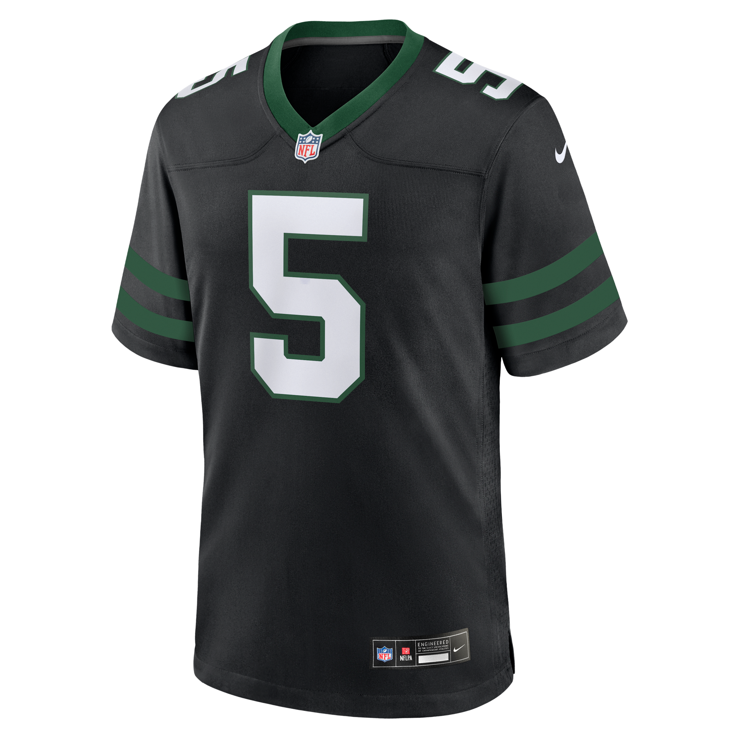 Garrett Wilson New York Jets Nike Men's NFL Game Football Jersey in Black | 67NM0AUO72F-GTF