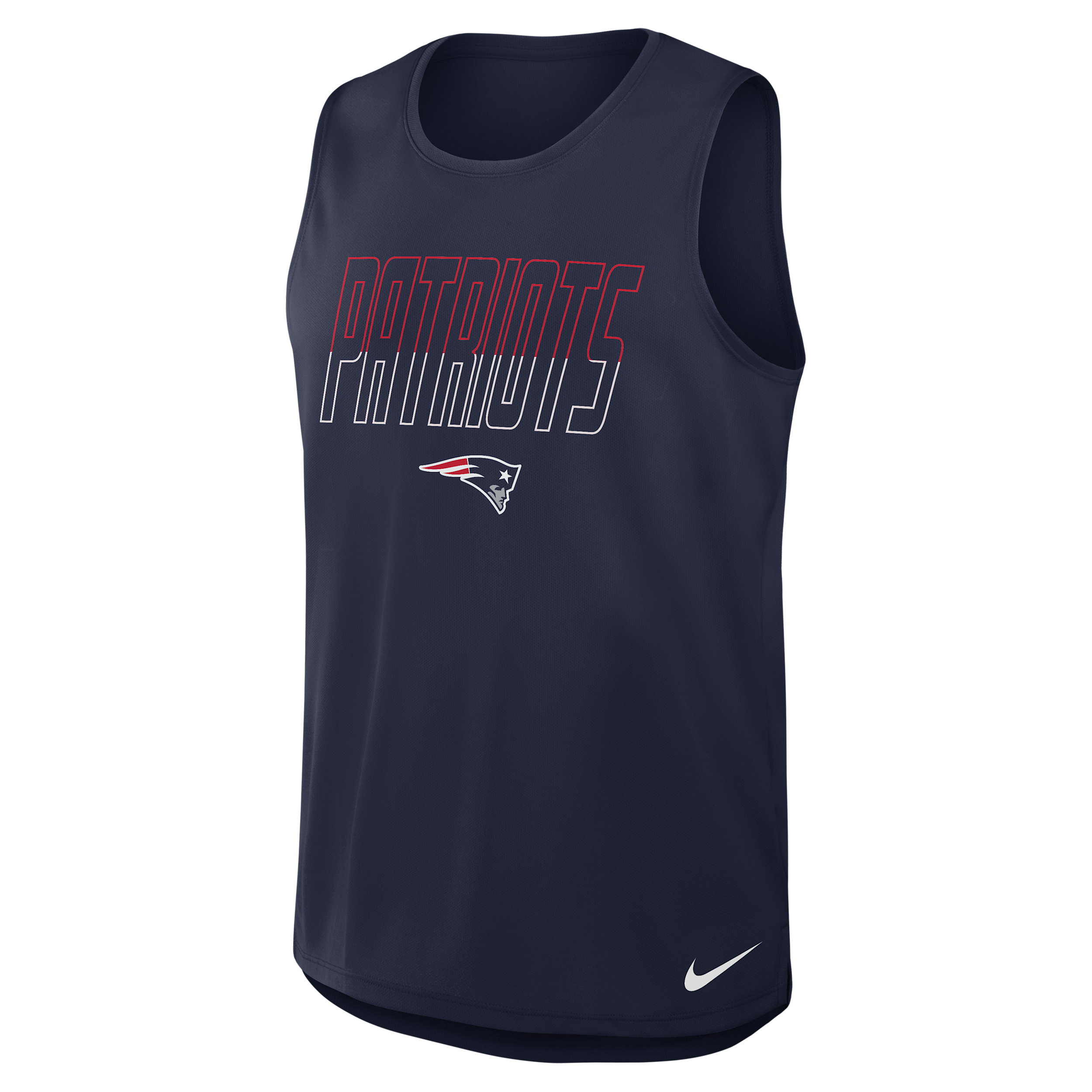 New England Patriots Nike Men's Dri-FIT NFL Tank Top in Blue | 045R41S8K-YPB
