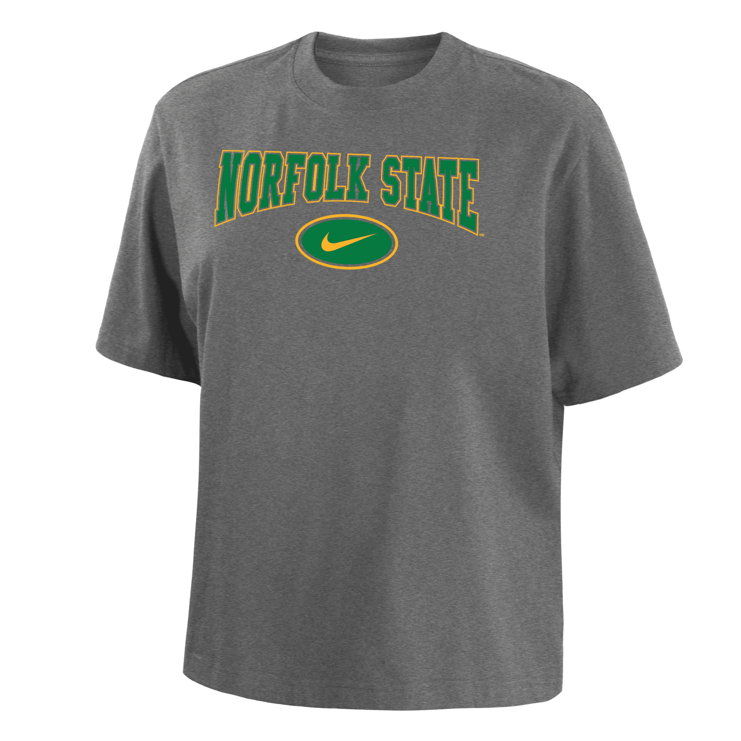 Nike Norfolk State  Women's College Boxy T-shirt In Grey