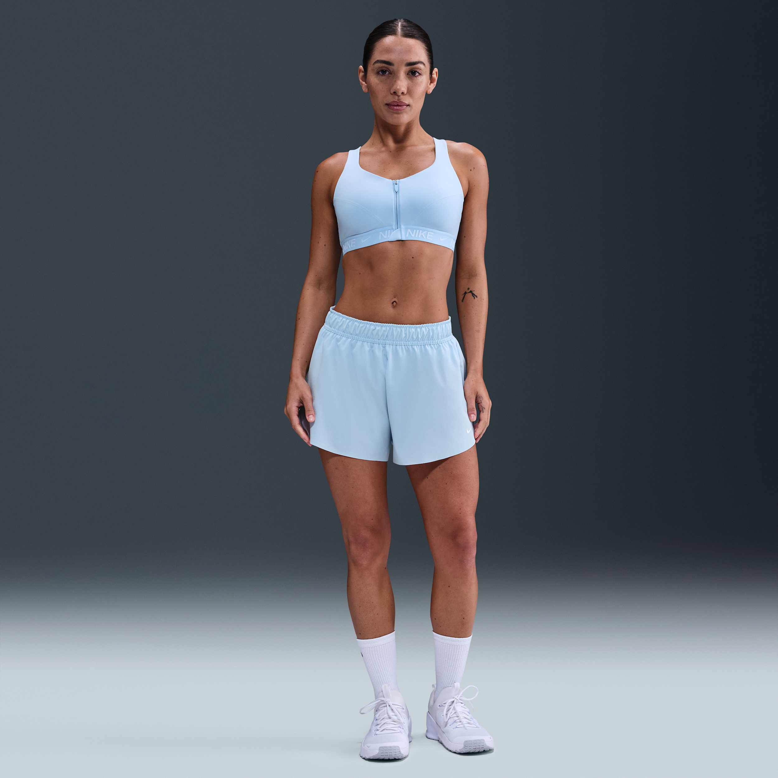 Nike Women's One Repel Mid-rise 3" Brief-lined Shorts In Blue