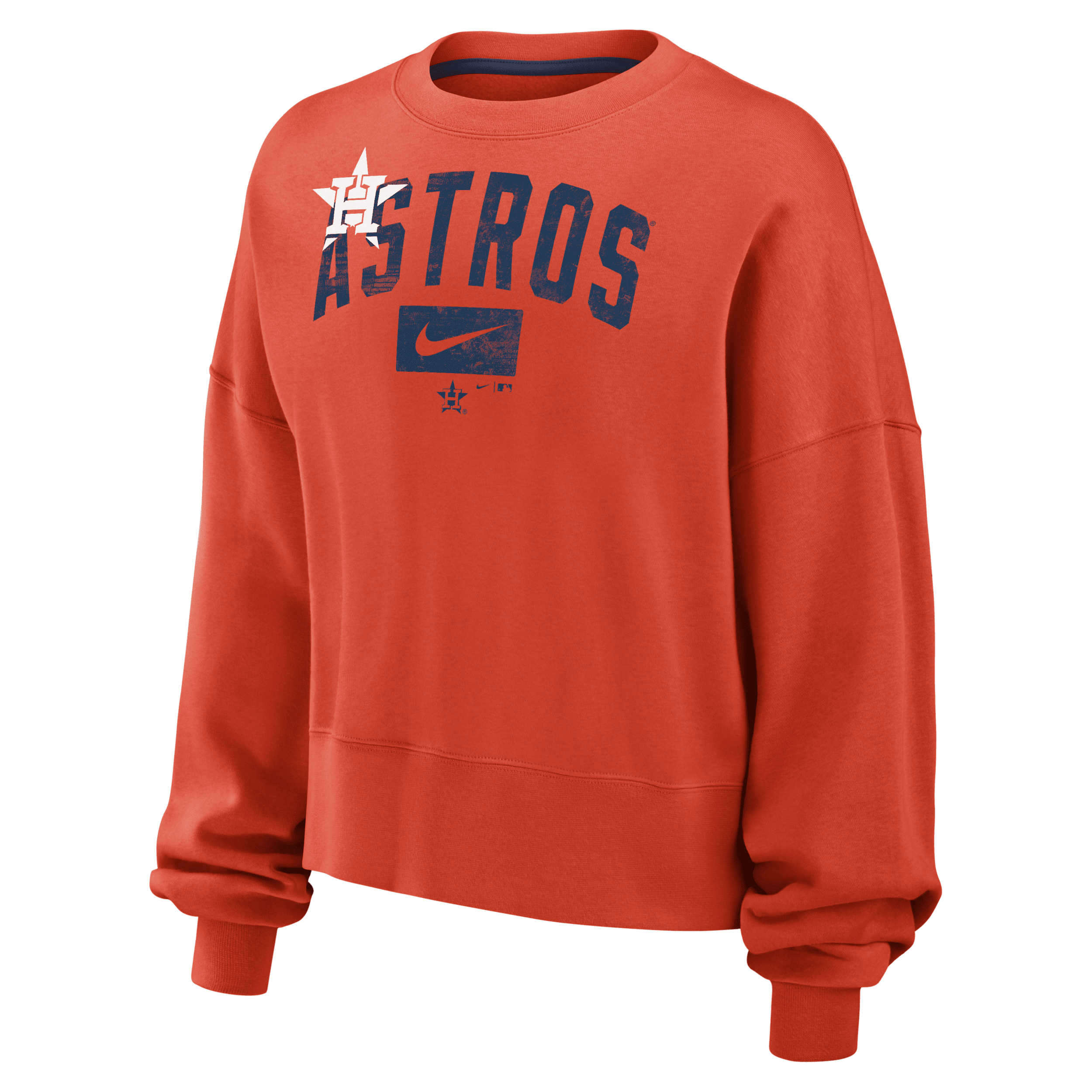 Shop Nike Houston Astros Team  Women's Mlb Pullover Sweatshirt In Orange