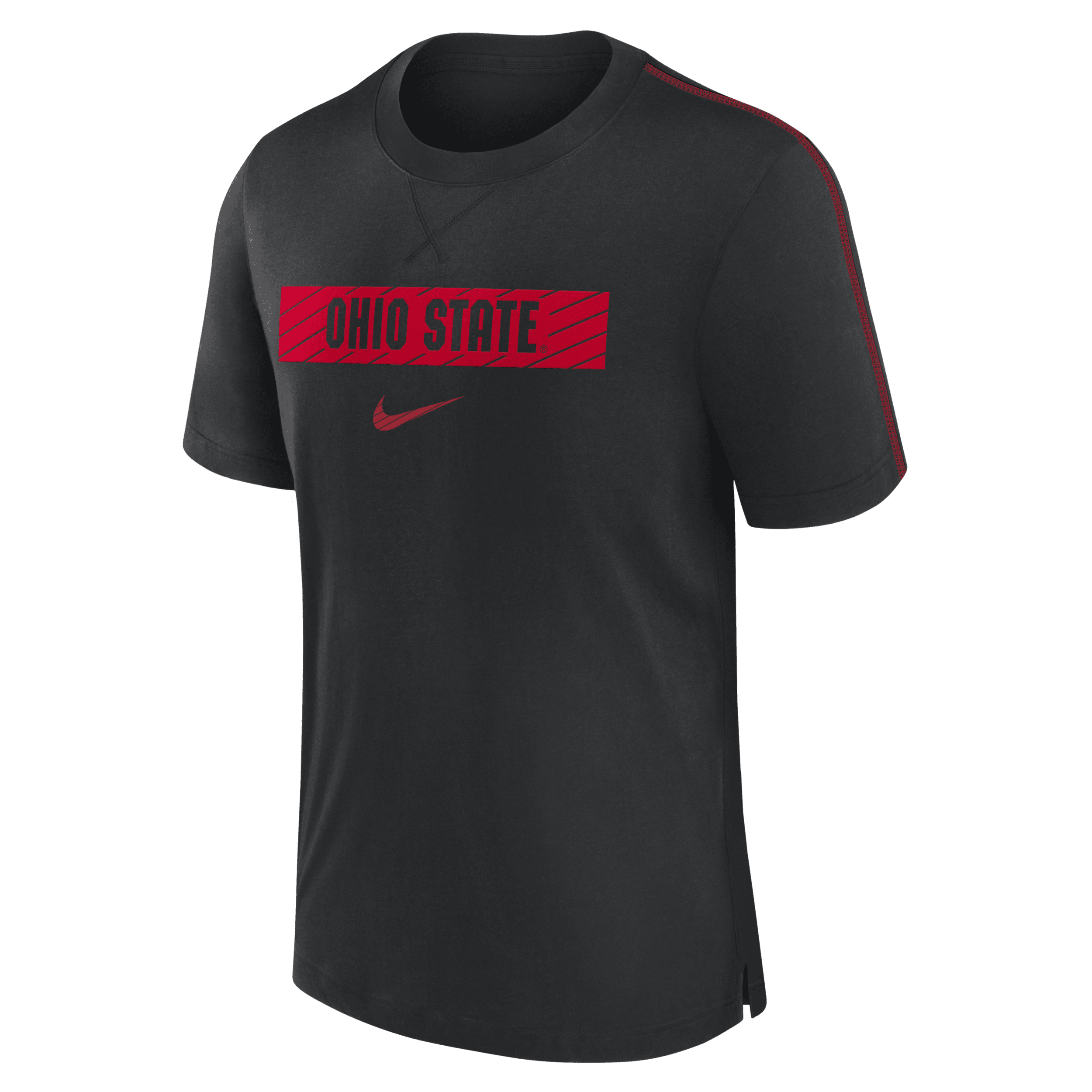 Nike Ohio State Buckeyes Sideline Player  Men's Dri-fit College T-shirt In Black