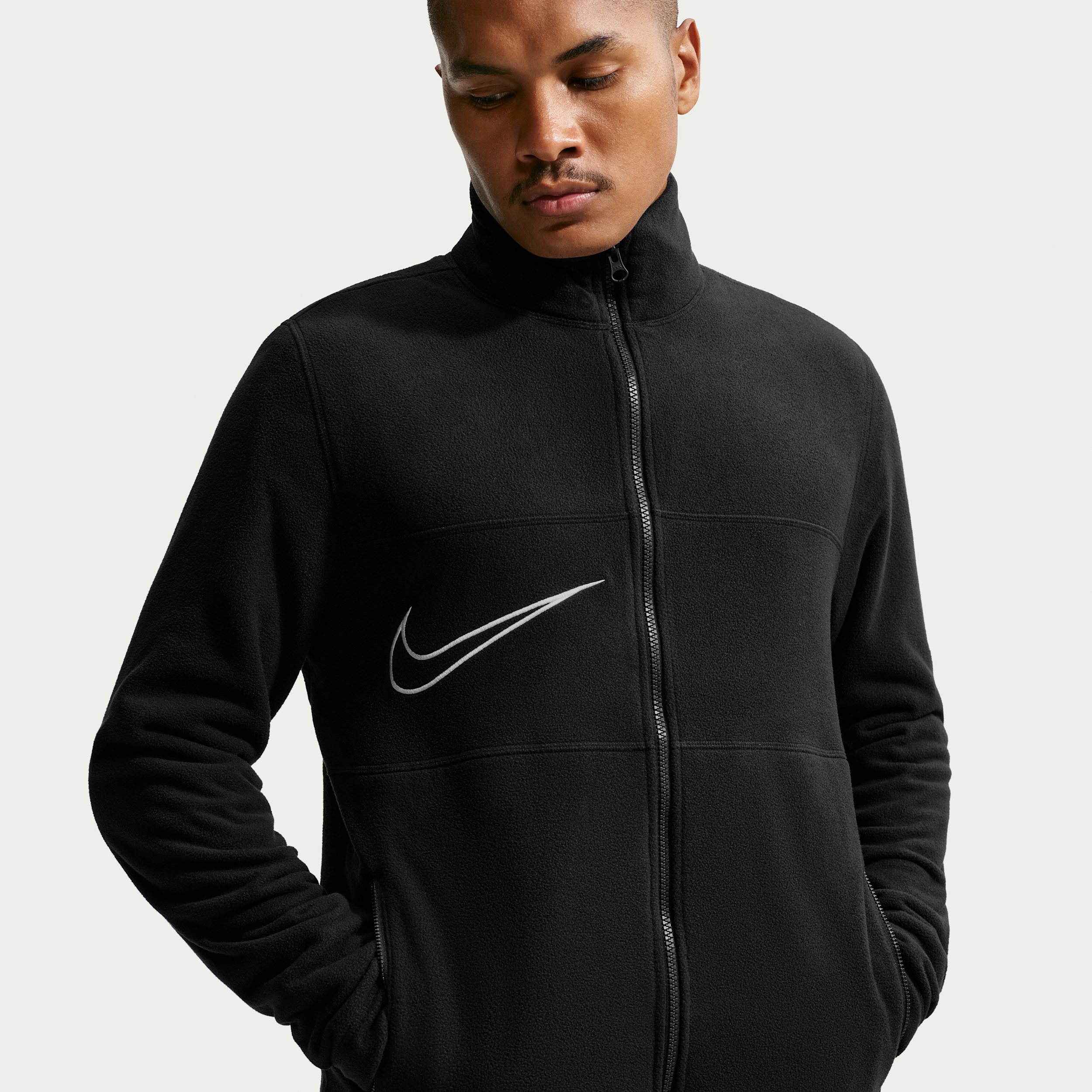Nike Men's Premier Therma-FIT Soccer Full-Zip Fleece Jacket in Black | IM4160-010