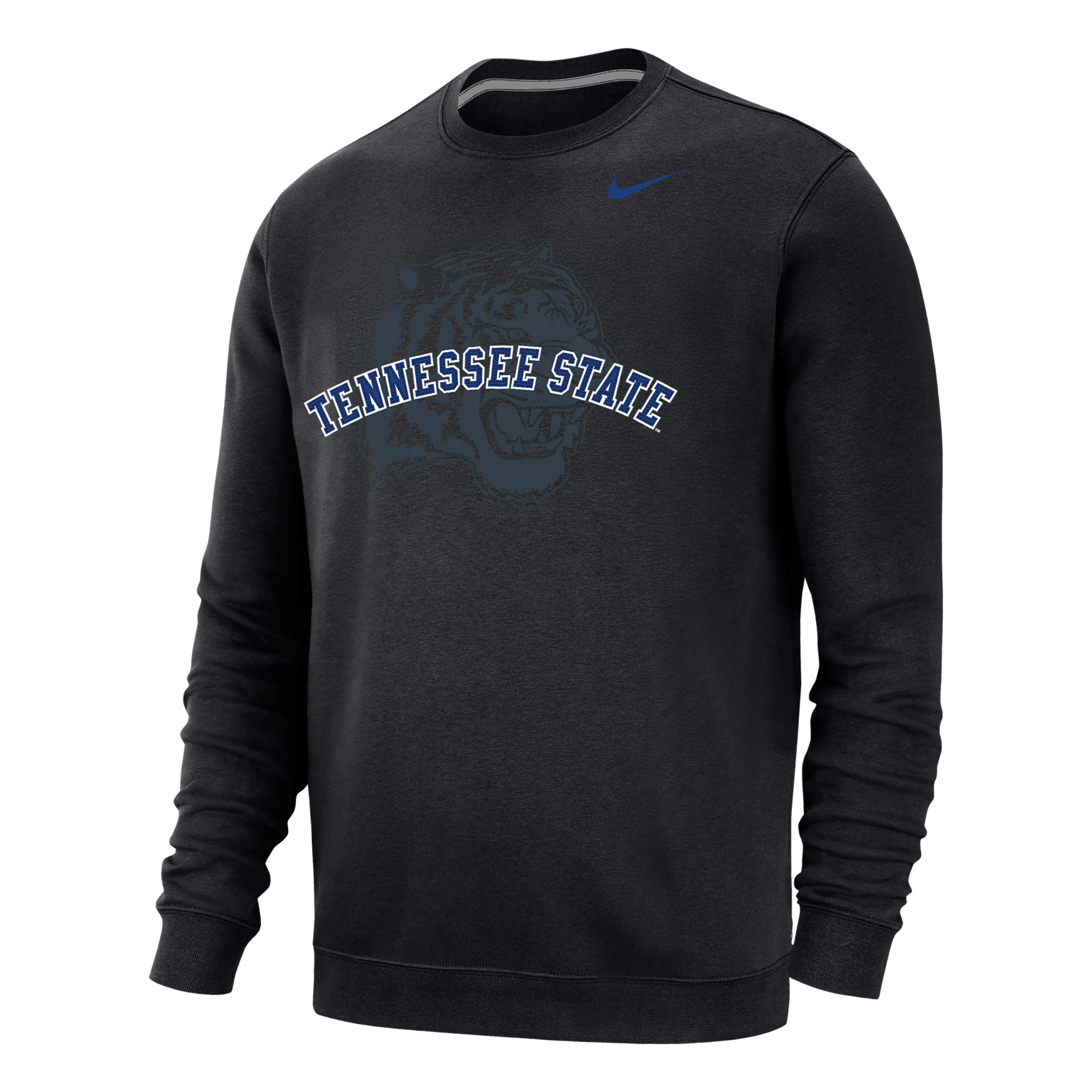 Nike Men's College Club Fleece (tennessee State) Sweatshirt In Black