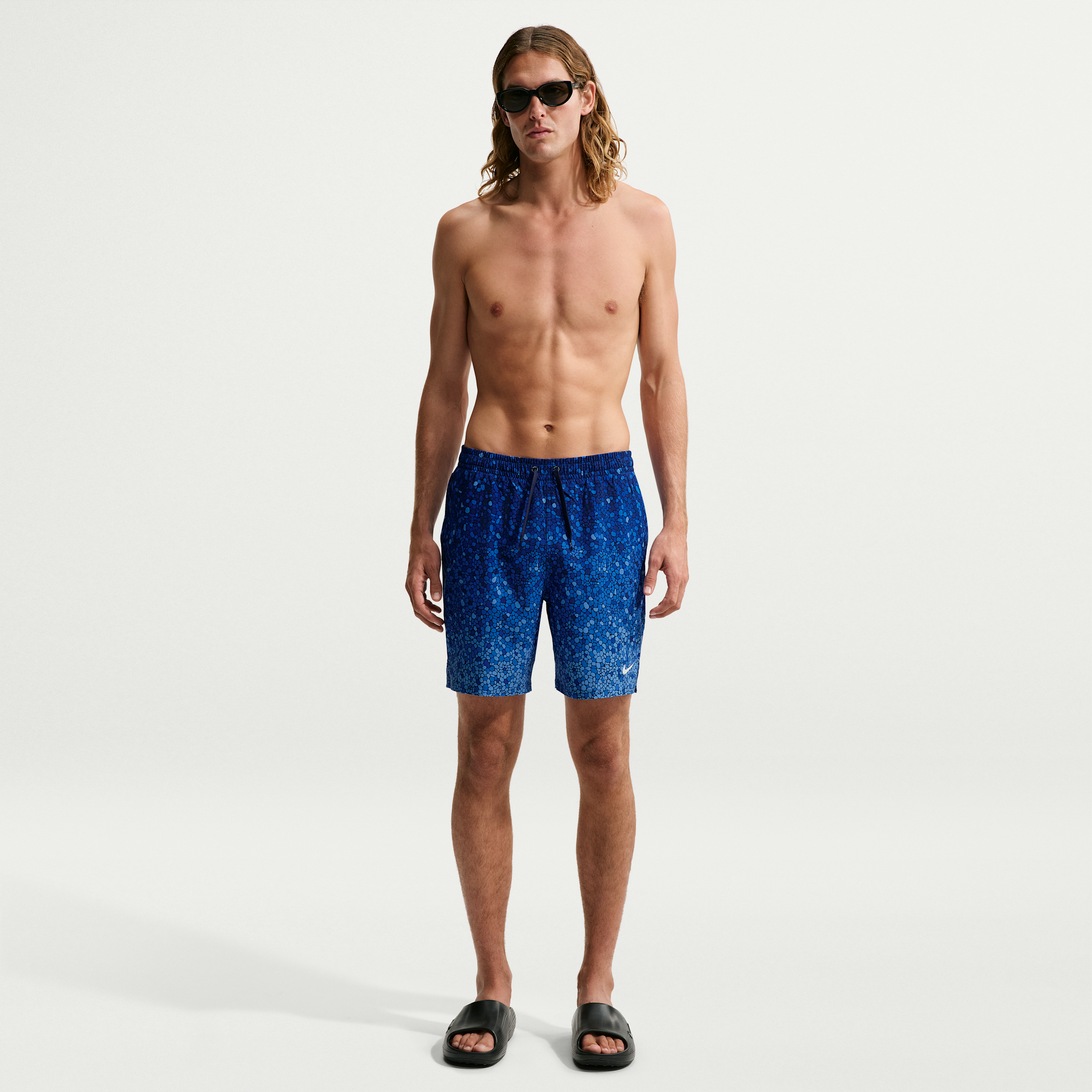Nike Men's Swim Breaker Brief-Lined Volley Swim Shorts, 7" Inseam - Midnight Navy