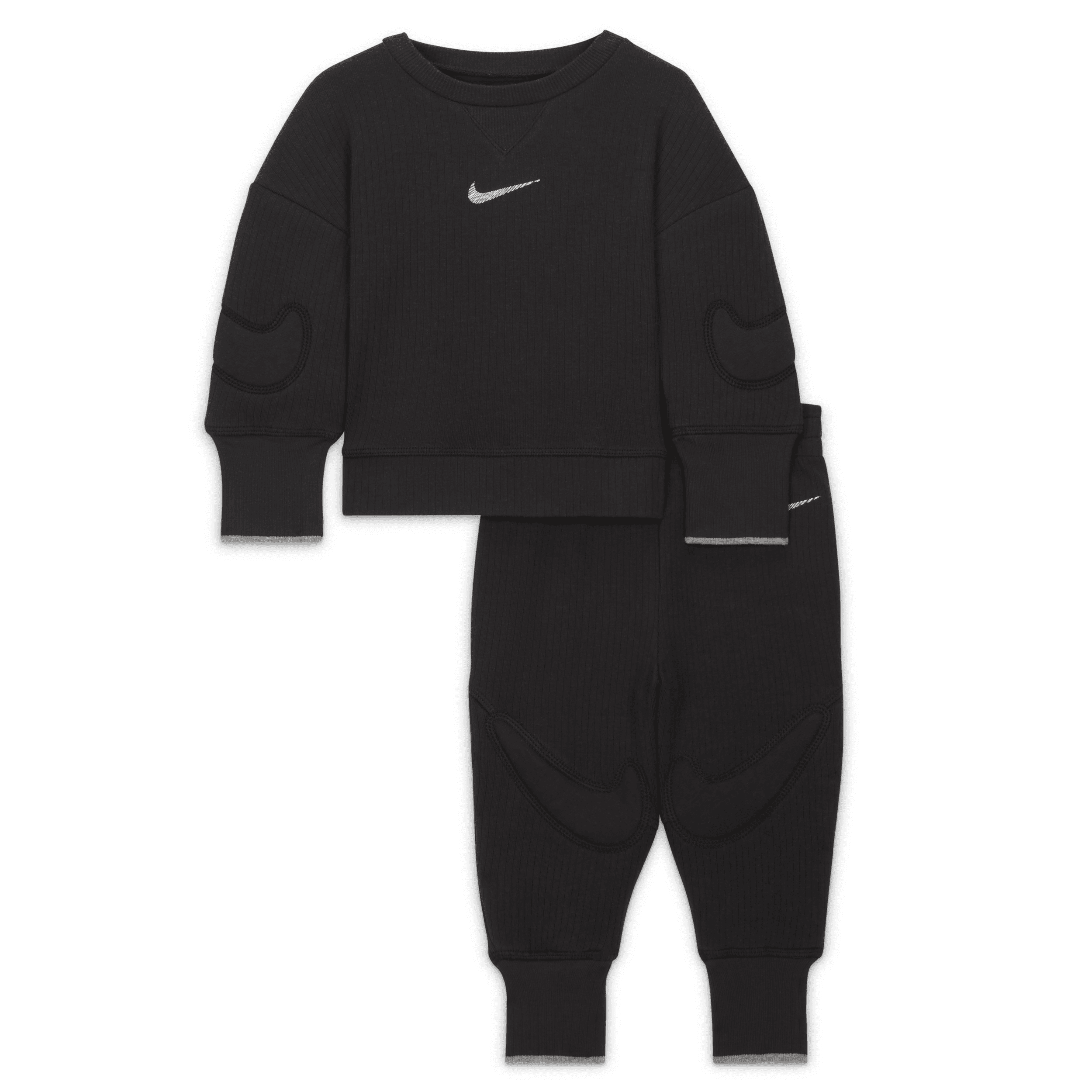 Nike Babies' Ready Set Sweatshirt & Joggers Set In Black