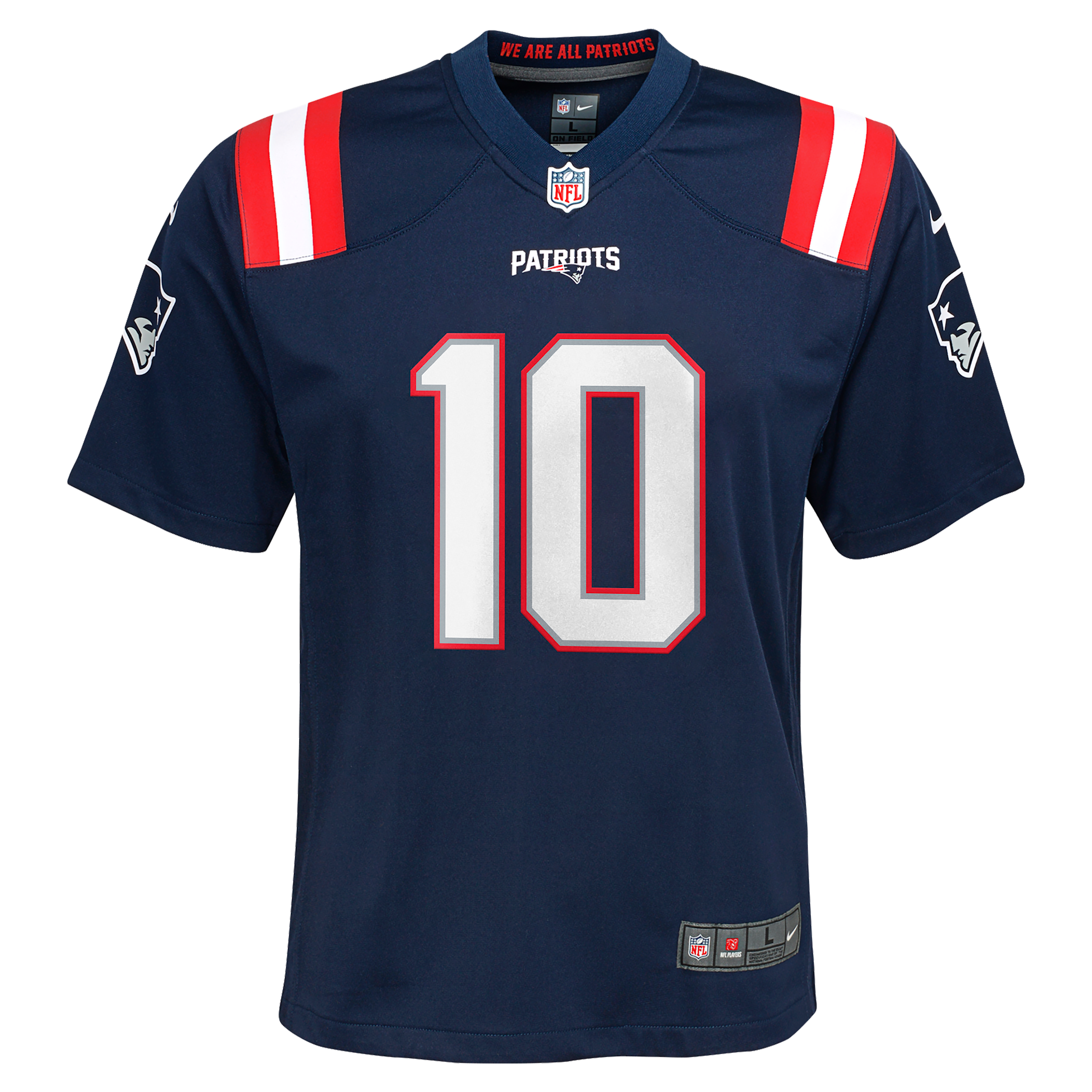 Drake Maye New England Patriots Big Kids' Nike NFL Game Jersey in Blue | Z1B7N1P9PATMD-001