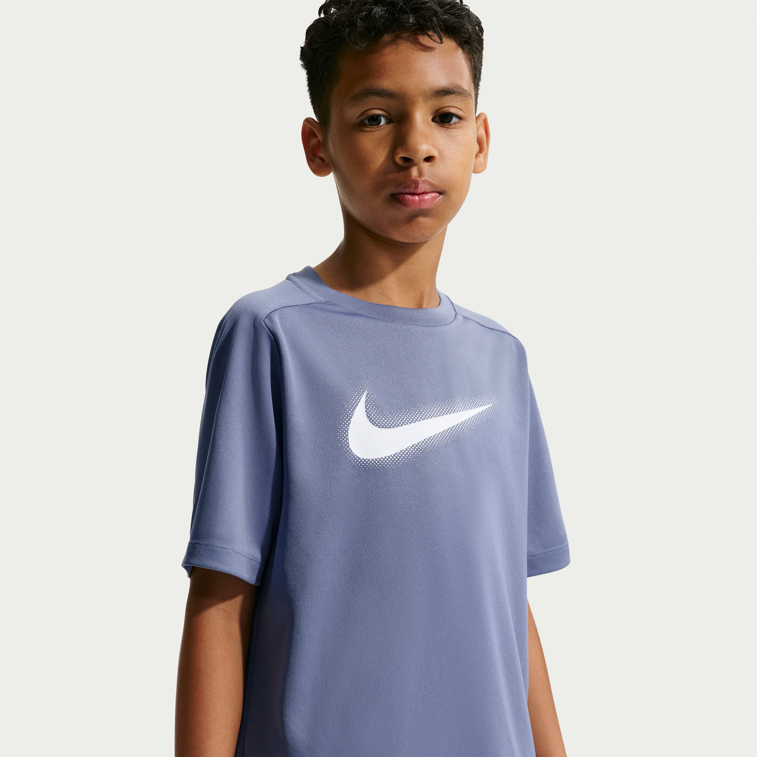 Nike Multi Big Kids' (Boys') Dri-FIT Graphic Training Top in Blue | DX5386-499