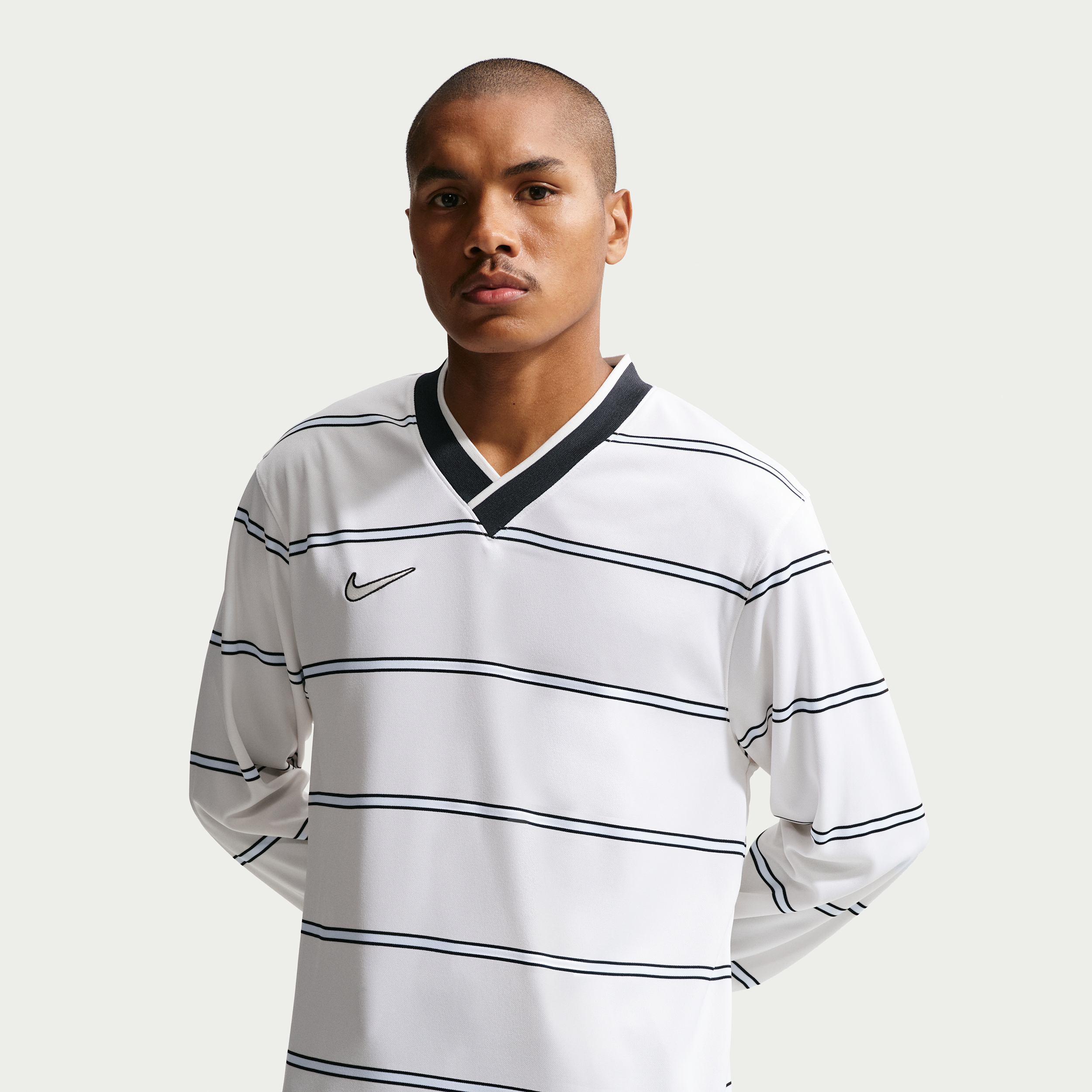 Nike Men's Energy Dri-FIT Soccer Long-Sleeve Soccer Top in White | IF1532-121