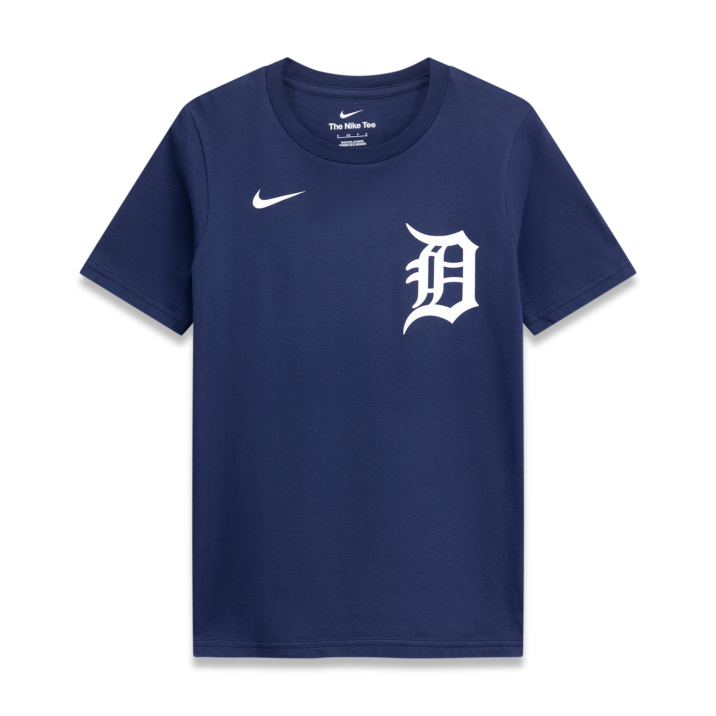 Nike Big Boys and Girls Riley Greene Navy Detroit Tigers Name & Number T-Shirt - Navy