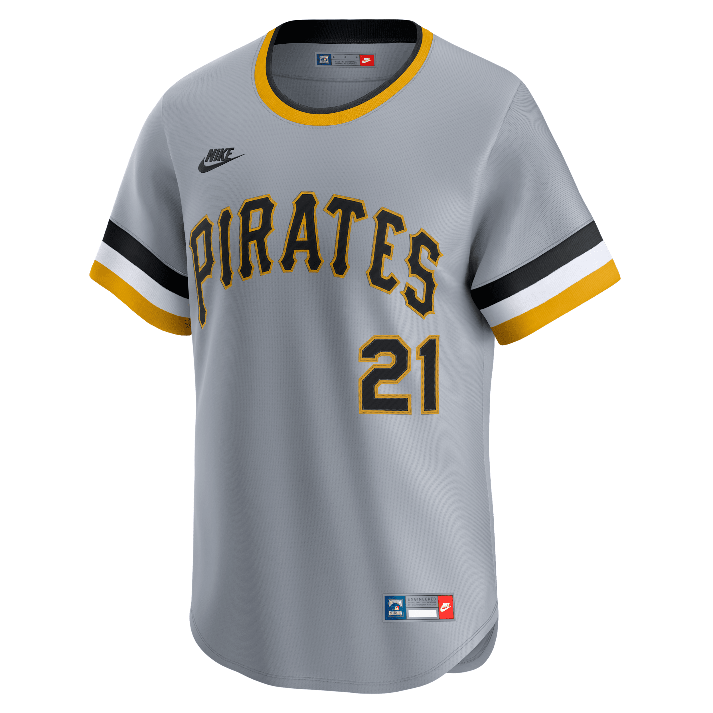 Roberto Clemente Pittsburgh Pirates Cooperstown Nike Men's Dri-FIT ADV MLB Limited Jersey in Grey | CO25009TQBT-0CN