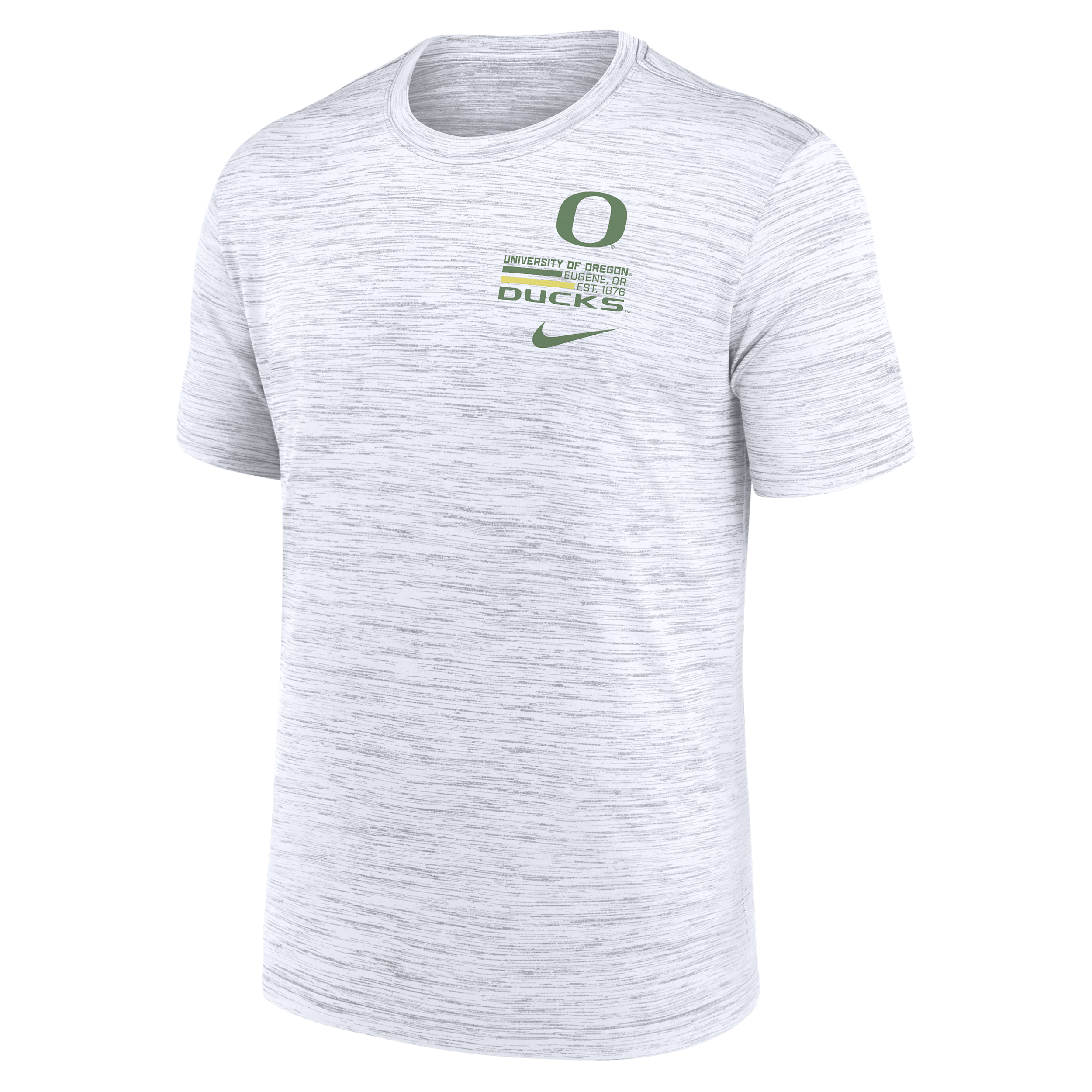 Nike White Oregon Ducks Velocity Stacked Performance T-shirt In White