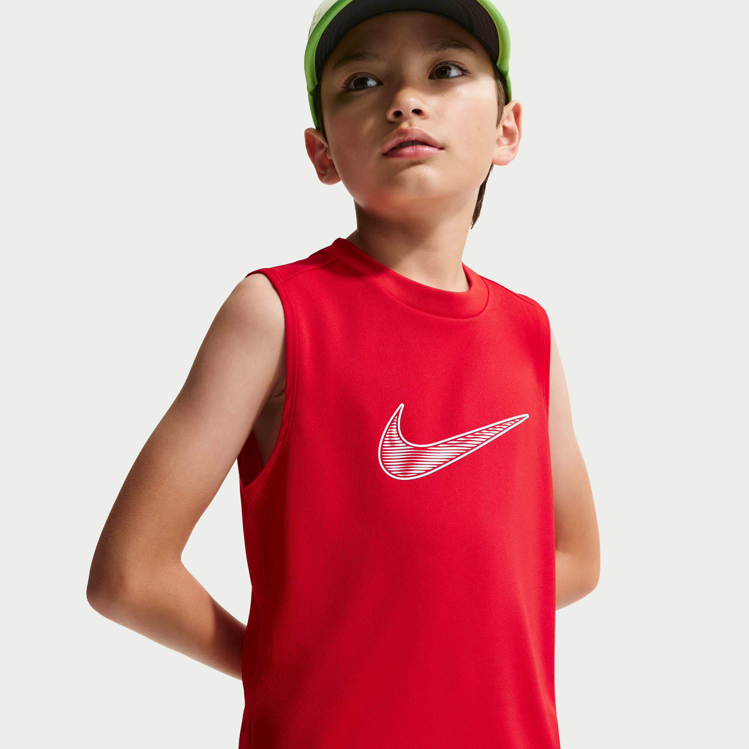 Nike Multi Big Kids' (Boys') Dri-FIT Sleeveless Top in Red | IF2758-657