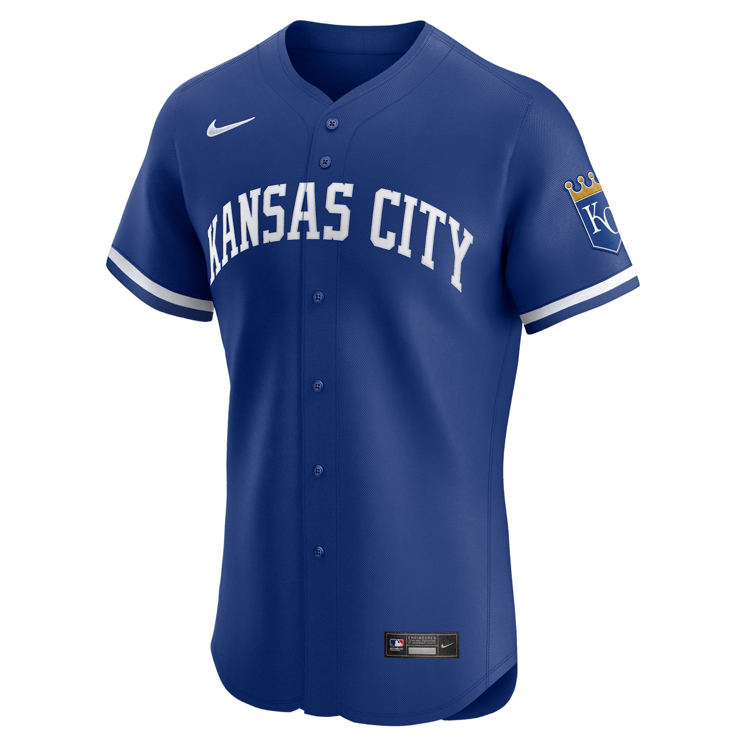 Kansas City Royals Nike Men's Dri-FIT ADV MLB Elite Jersey in Blue | 9B10ROA2ROY-JSG