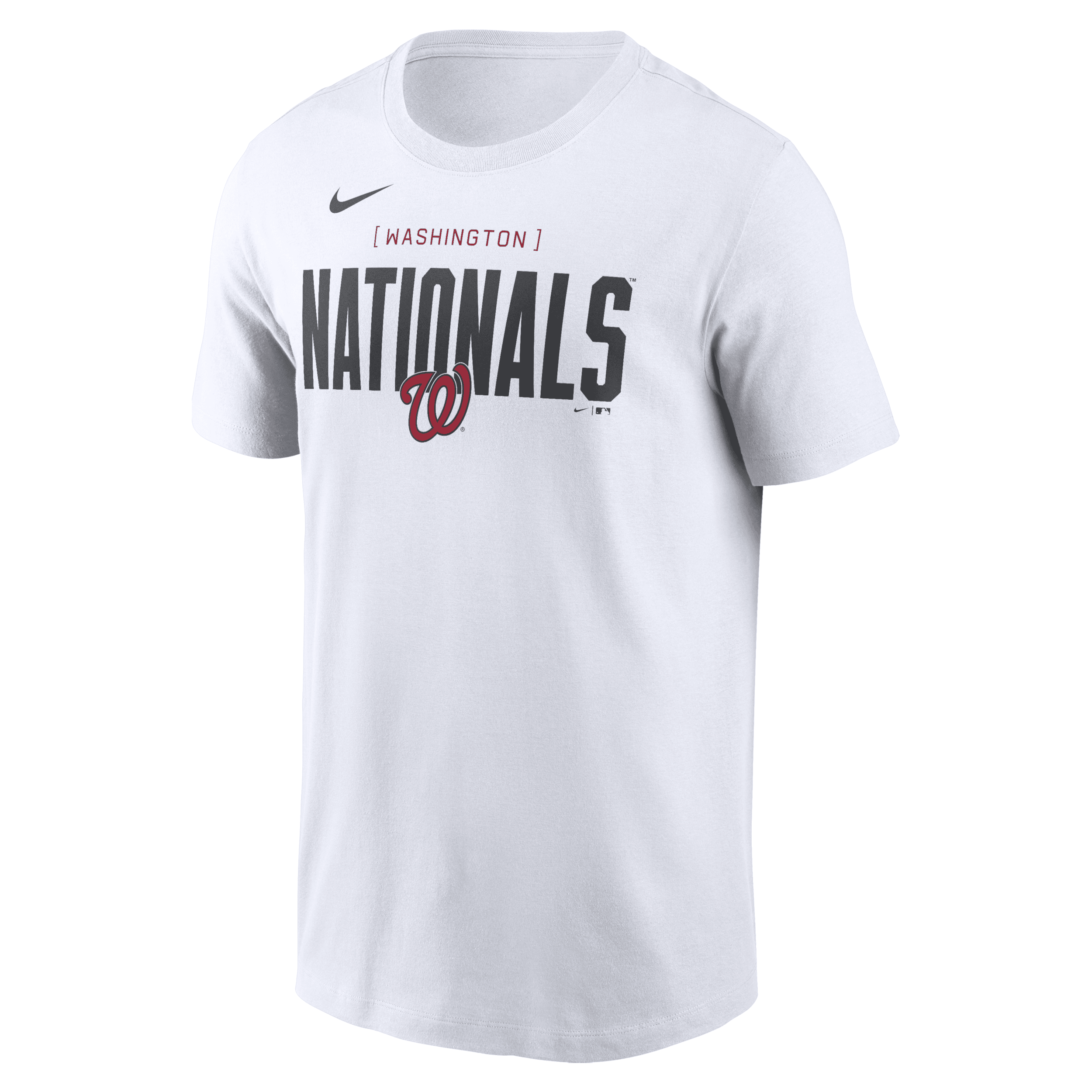 Shop Nike Washington Nationals Home Team Bracket  Men's Mlb T-shirt In White