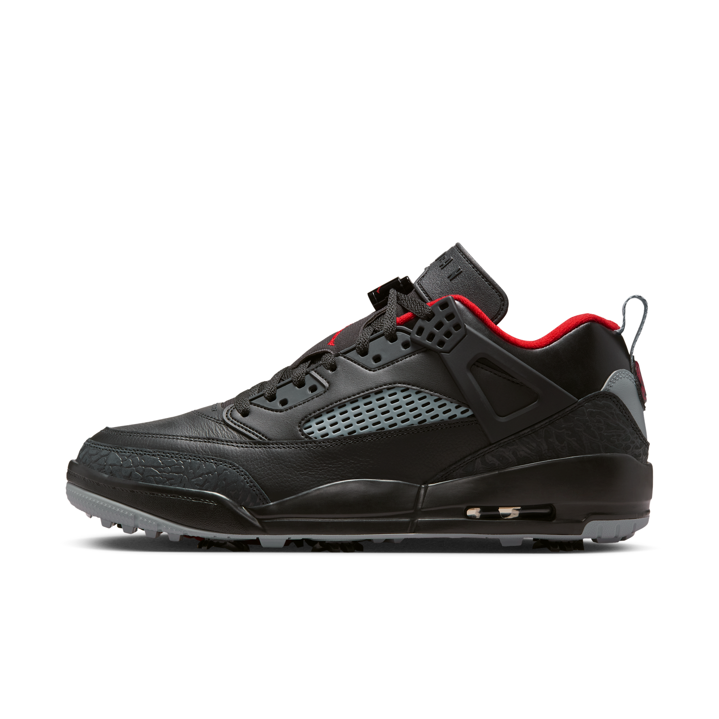 Jordan Men's Spizike Golf Shoes, Size 8.5, Black/Red/Stealth
