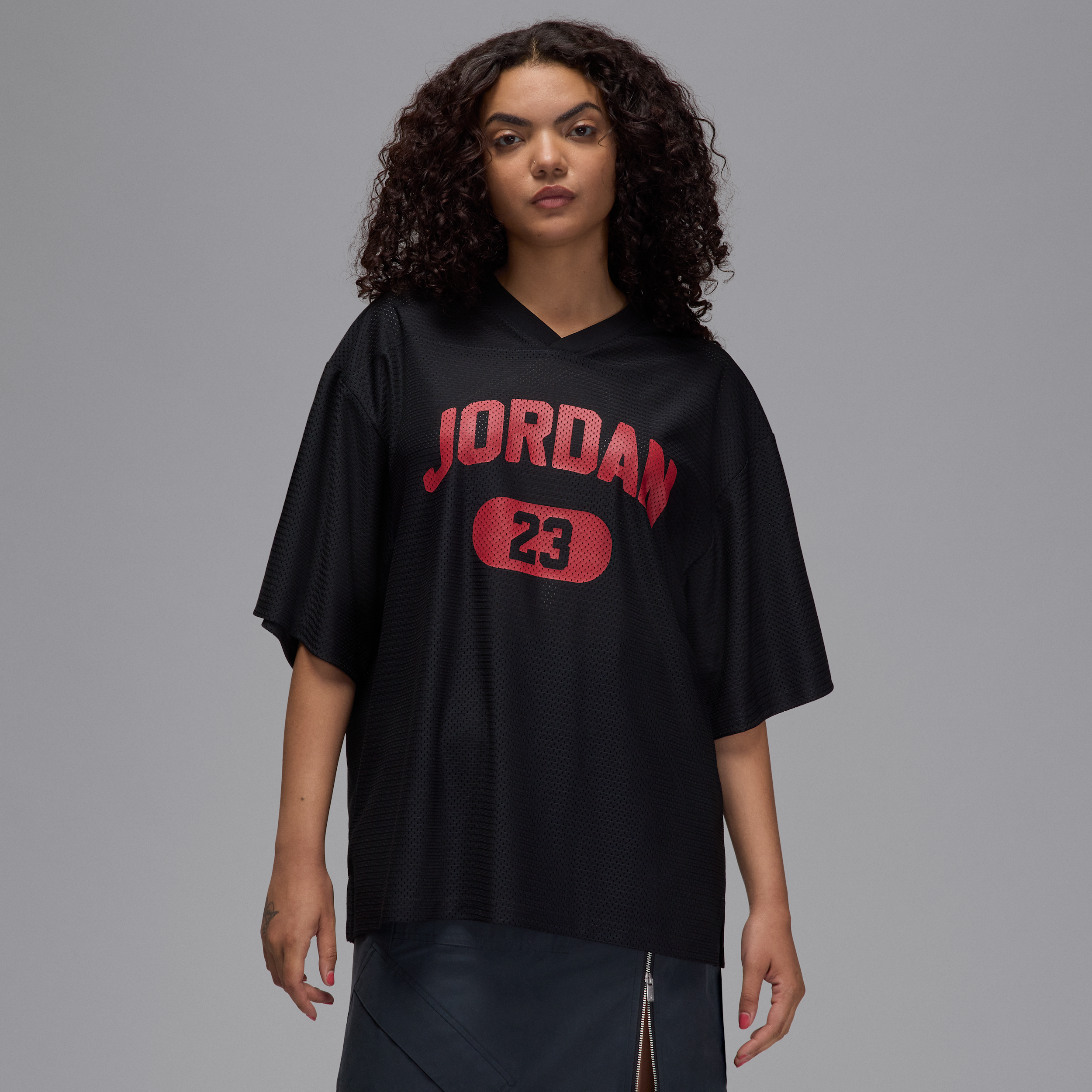 Women's Jordan Brooklyn Mesh Jersey in Black | HQ9222-010