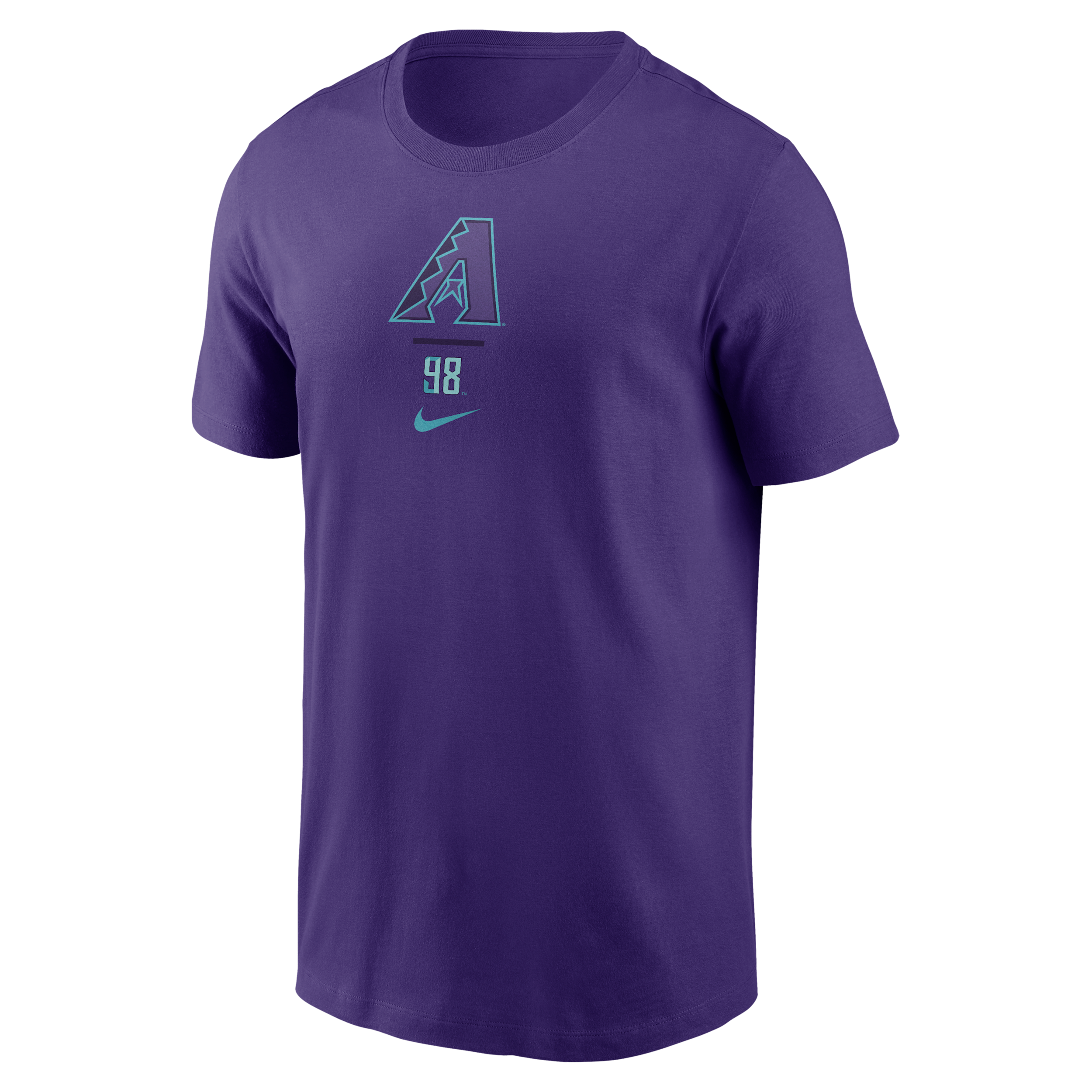 Arizona Diamondbacks City Connect 2-Hit Nike Men's MLB T-Shirt in Purple | N19951LDQS-V0M