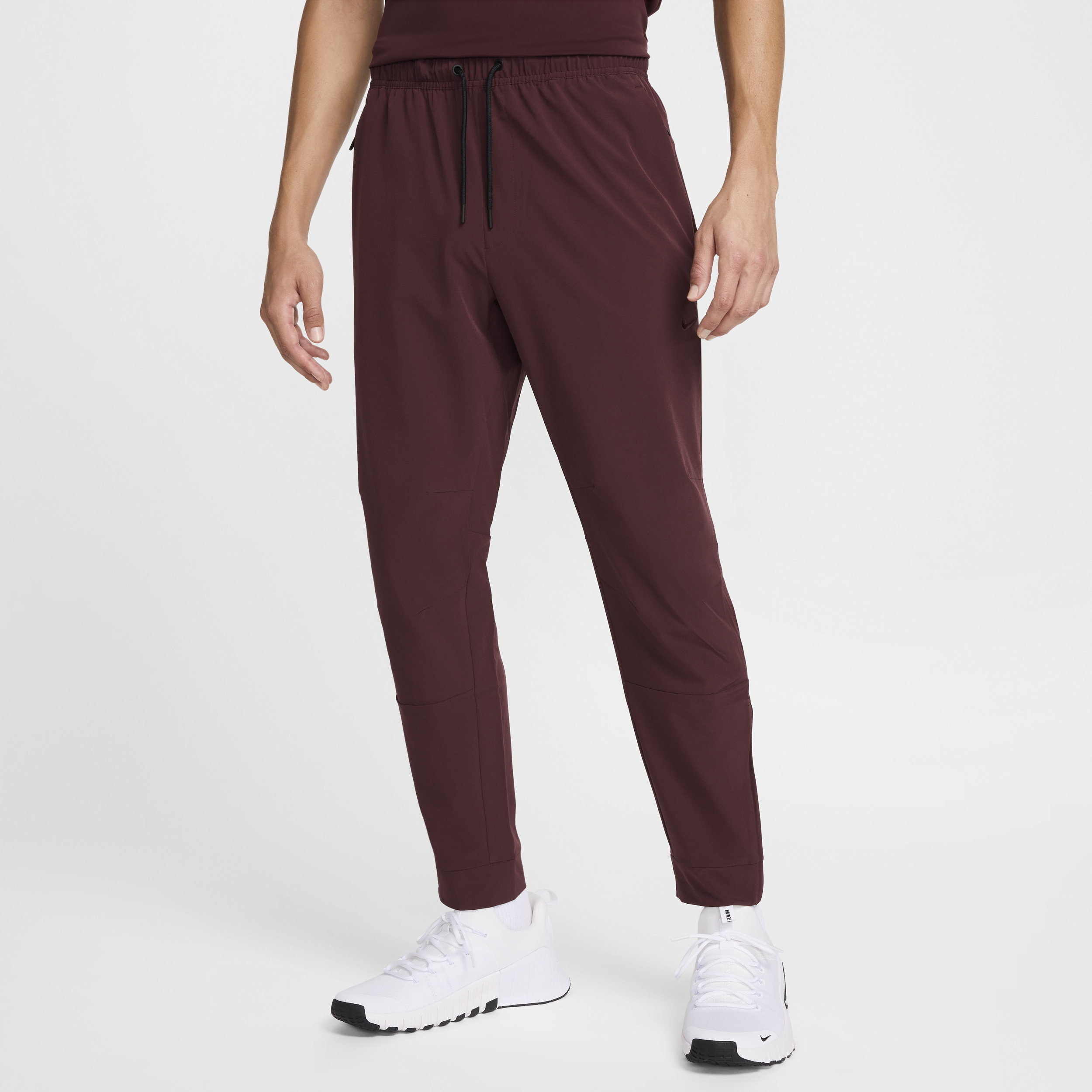 Nike Men's Unlimited Dri-fit Zippered Cuff Versatile Pants In Red