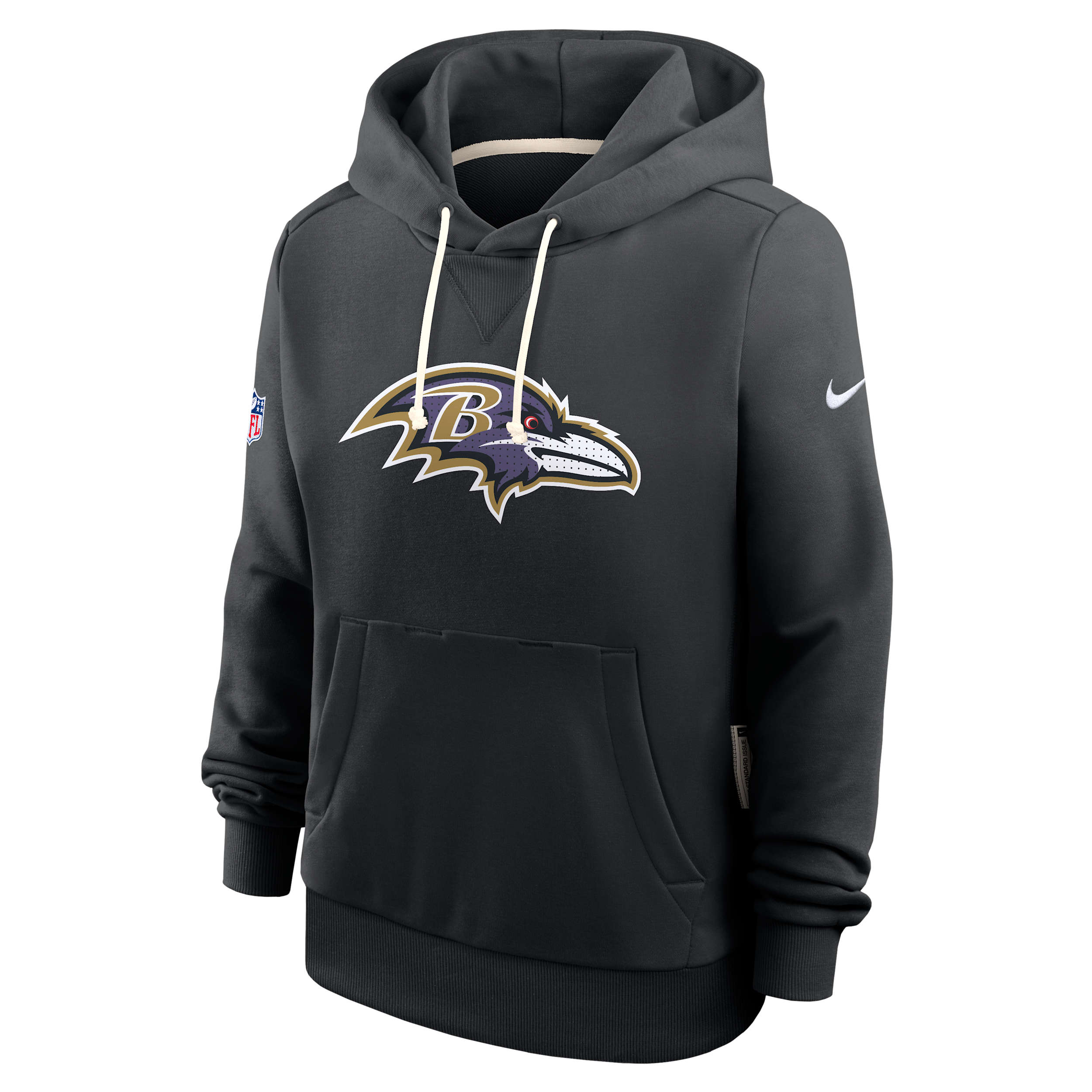 Nike Baltimore Ravens Sideline Women's Dri-fit Nfl Pullover Hoodie In Gray