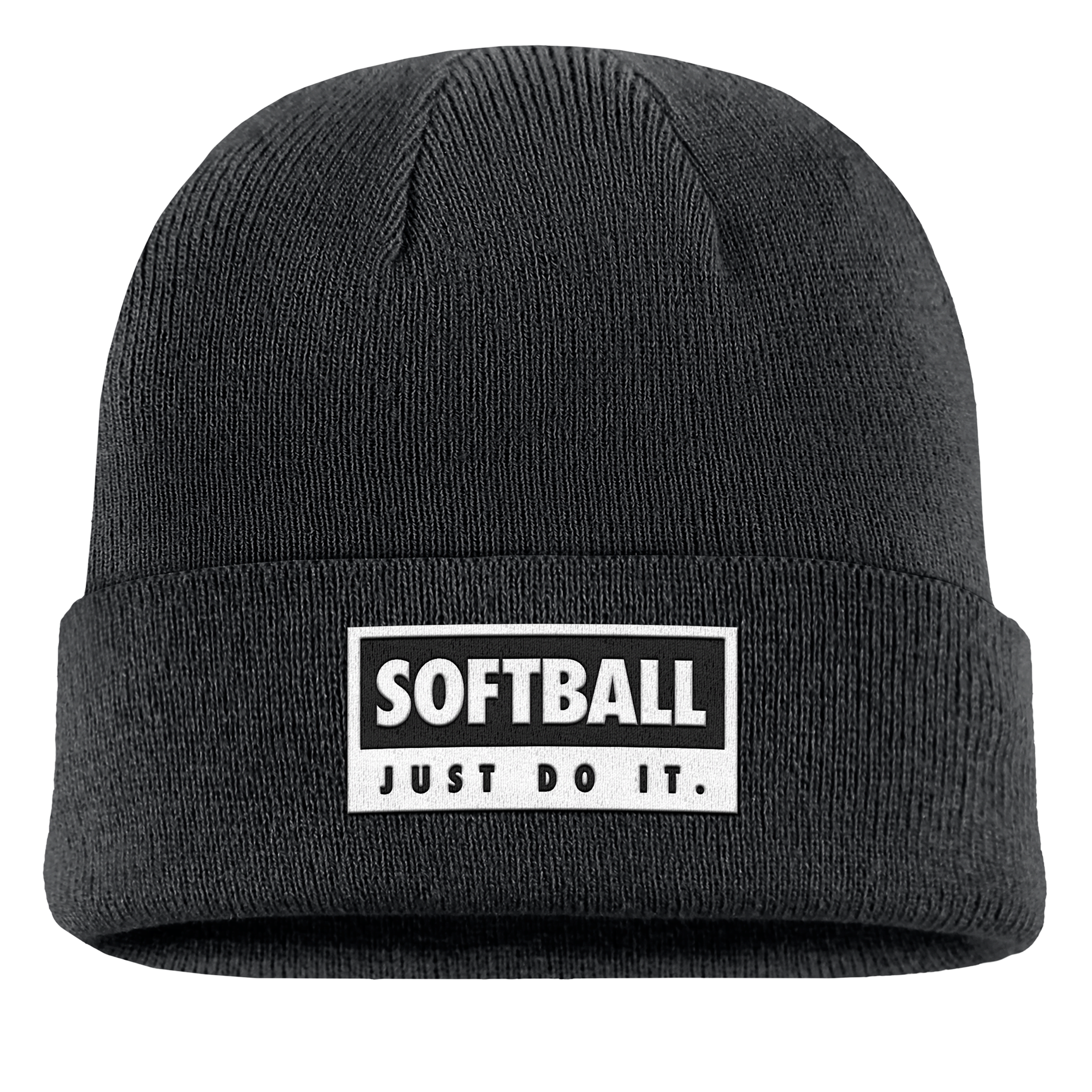 Nike Unisex Swoosh Peak Softball Beanie In Black