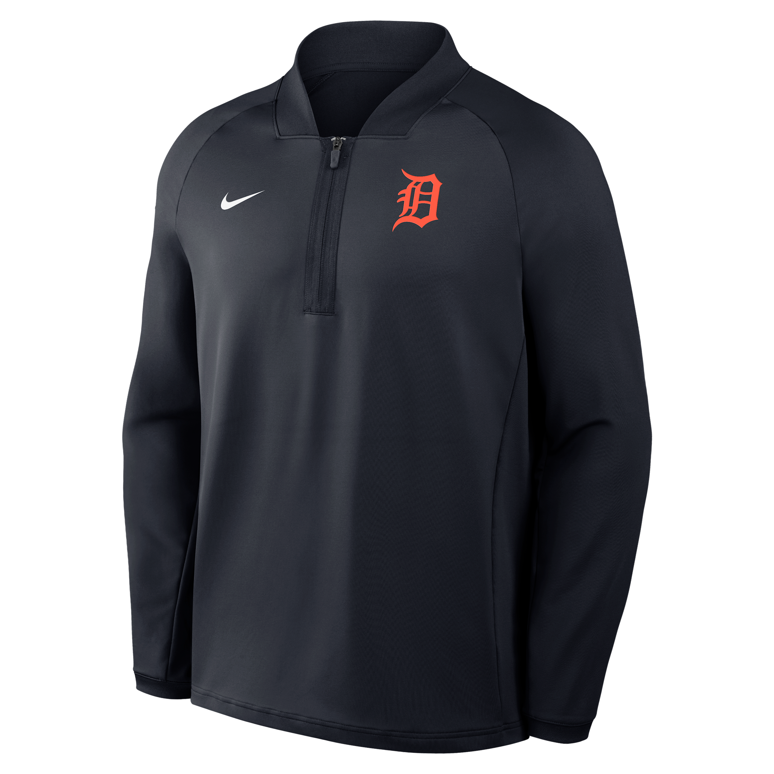 Detroit Tigers Authentic Collection Nike Men's Dri-FIT MLB 1/2-Zip Long-Sleeve Top in Blue | 04H94FADG-Z3W
